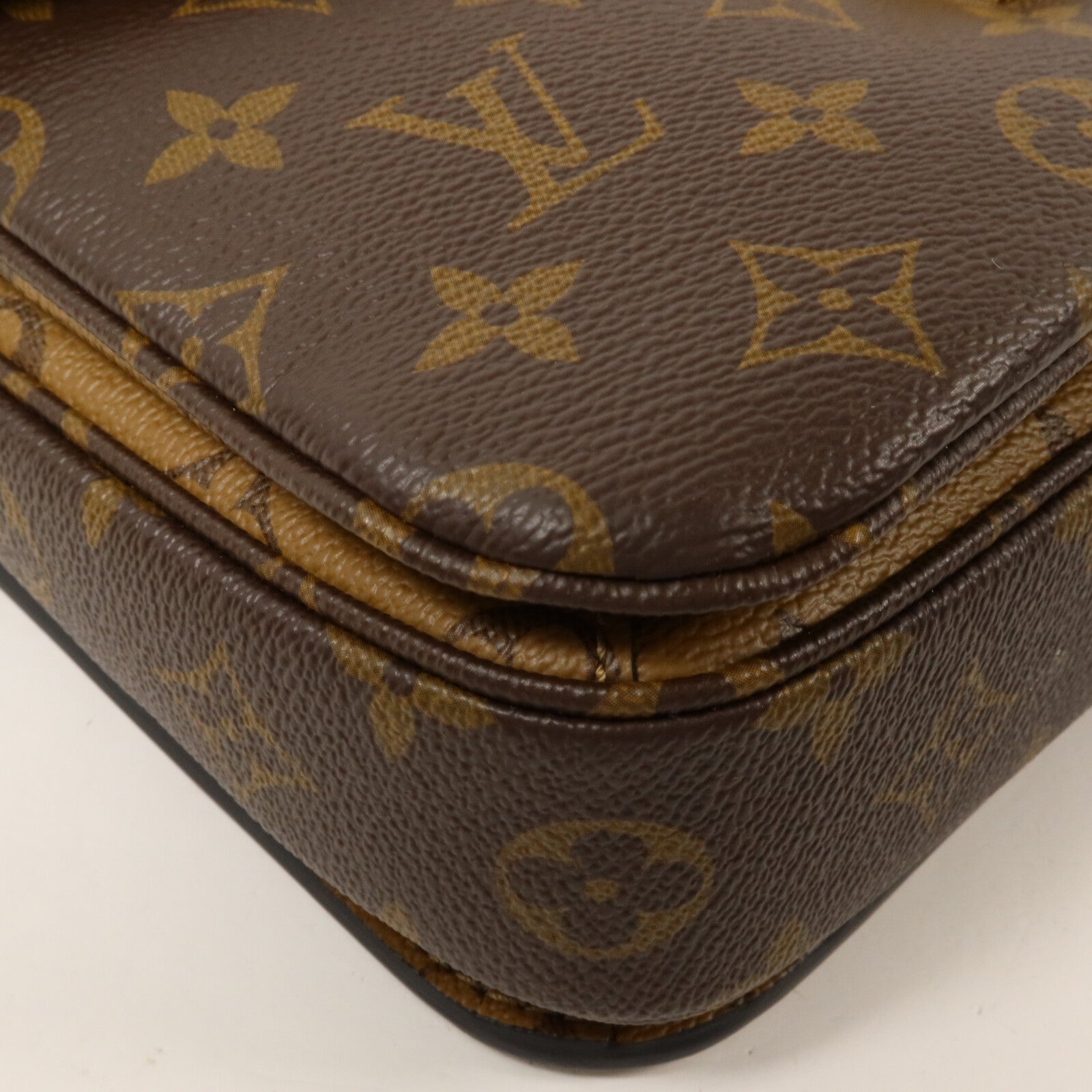 LOUIS VUITTON Monogram Reverse Pochette Metis手挽肩背兩用袋