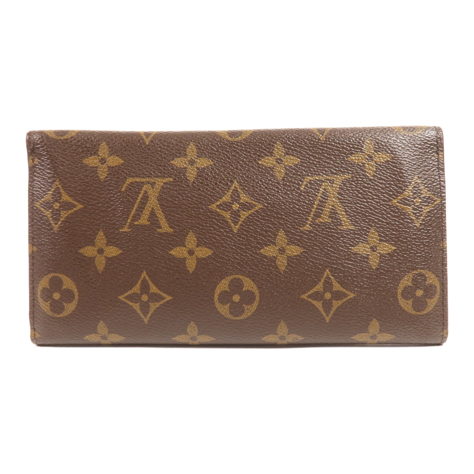 LOUIS VUITTON Monogram Long Wallet金扣長錢包
