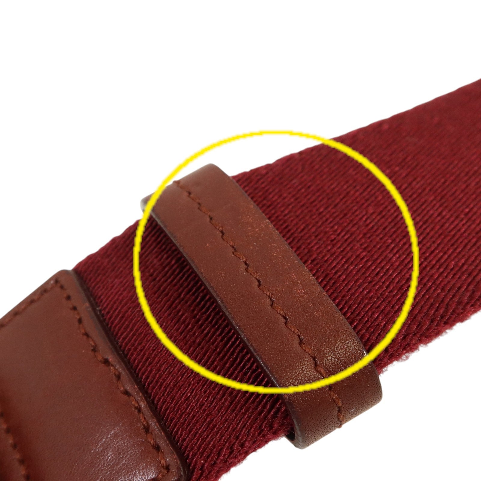 PRADA 帆布Belt 85cm銀扣腰帶