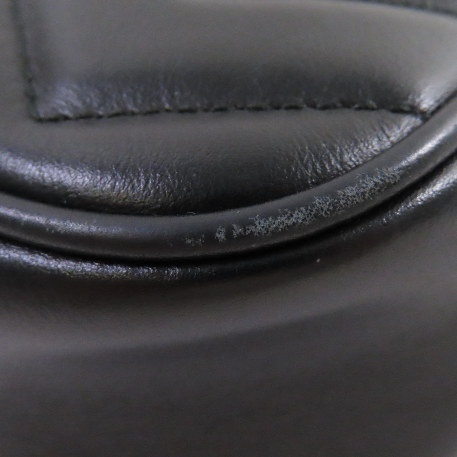 GUCCI Chevron皮革GG Marmont Mini Chain Shoulder Bag金扣肩背袋黑色