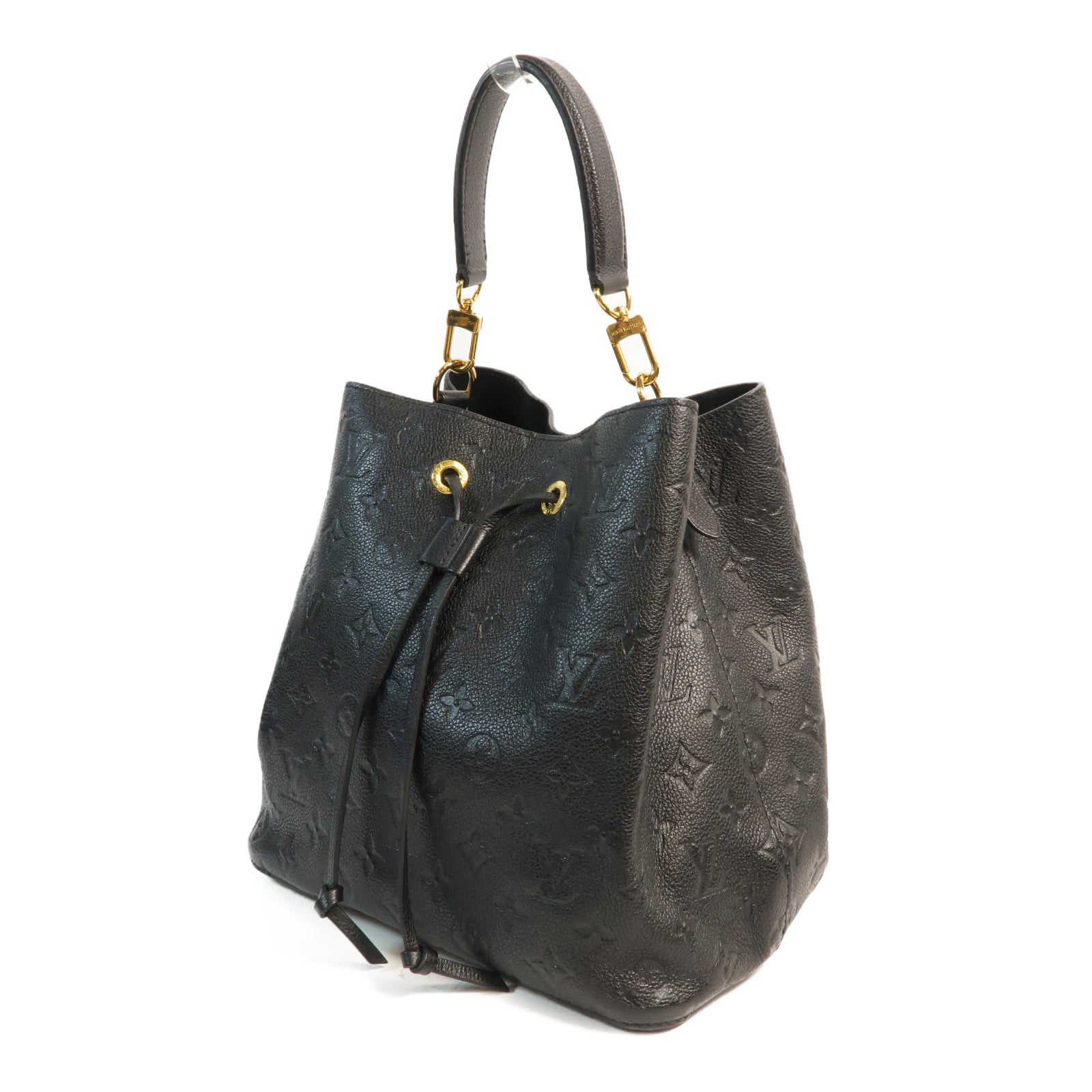LOUIS VUITTON Monogram Empreinte Neo Noe MM金扣手挽肩背兩用袋