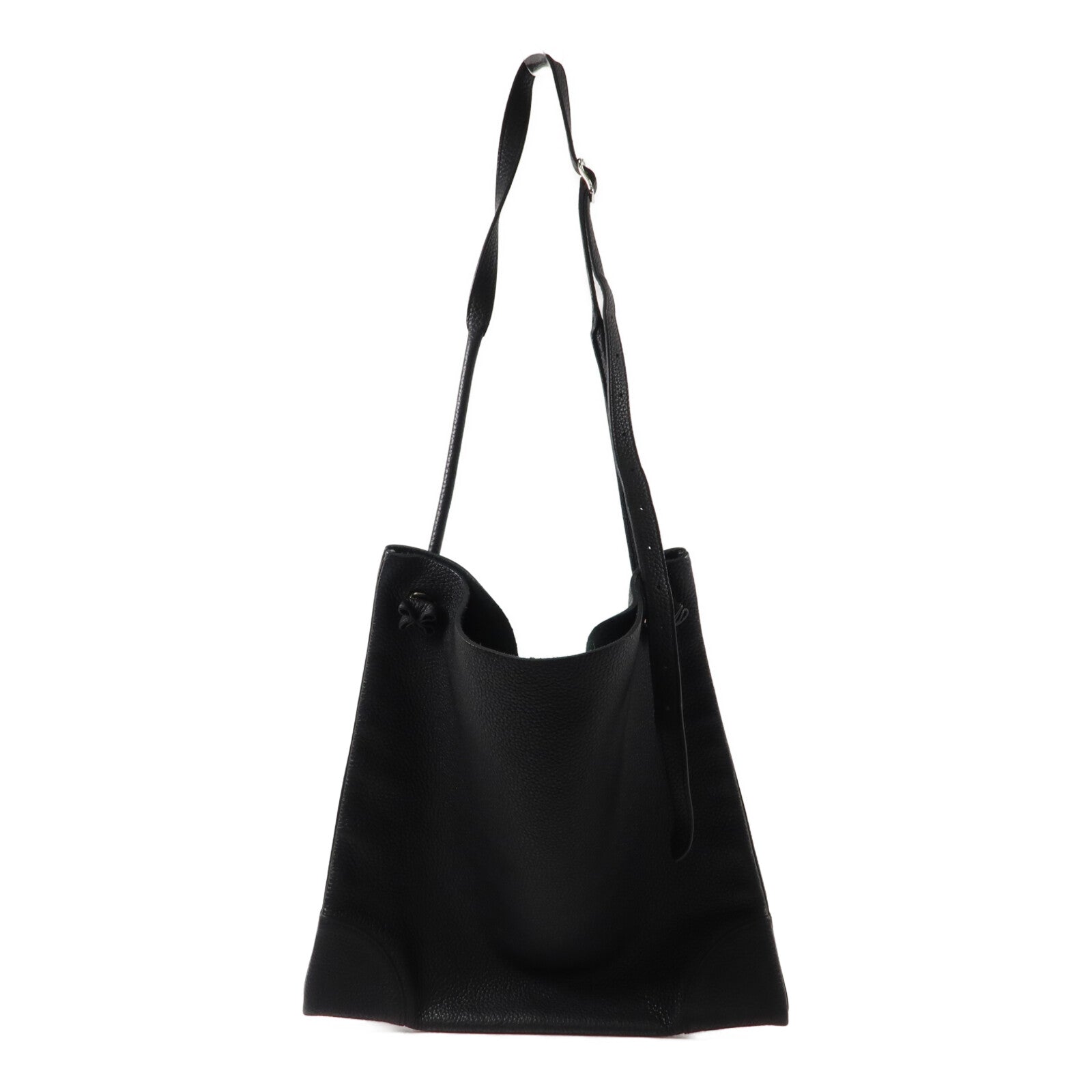 HERMES Clemence皮革Silky City肩背袋Noir