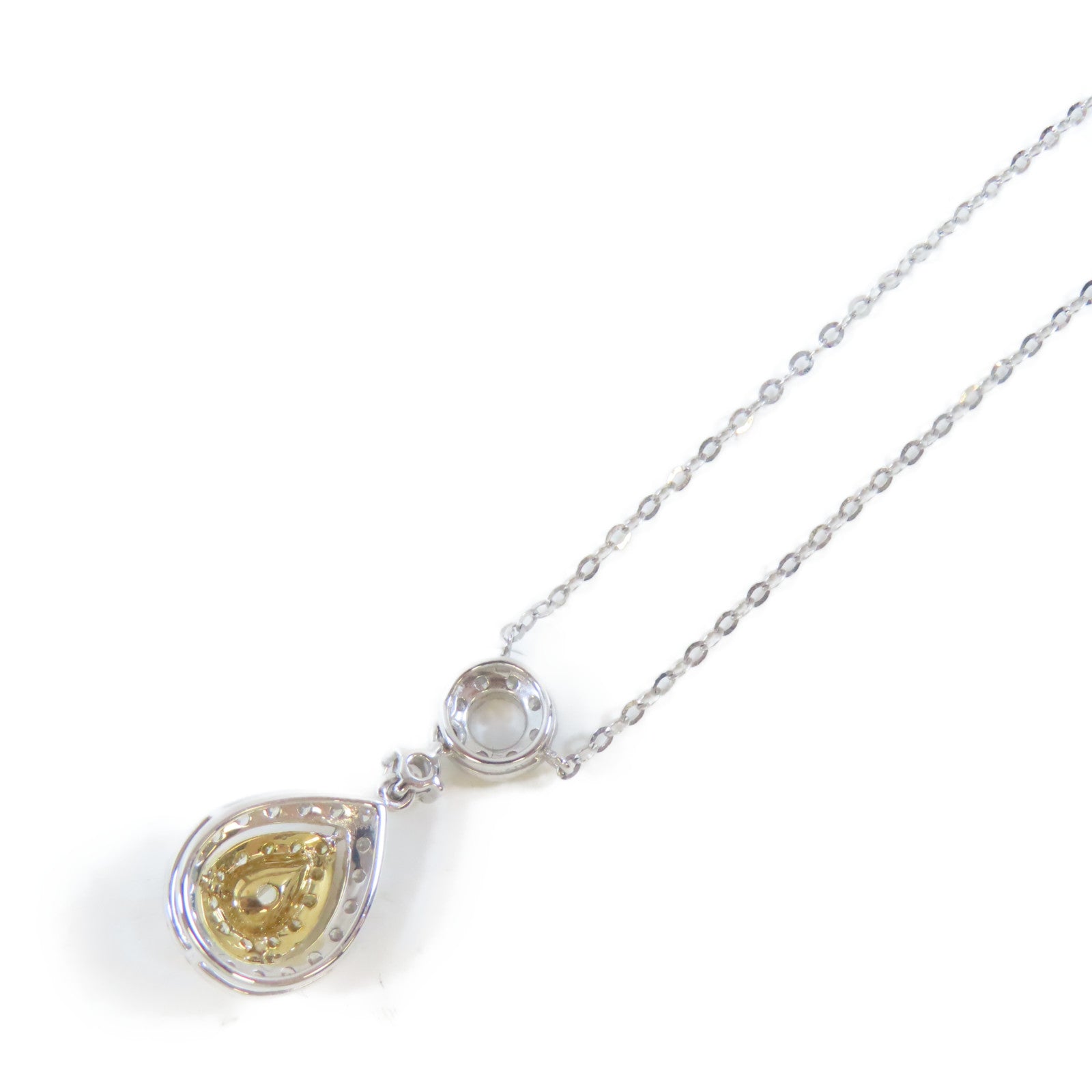 JEWELRY 【激減優惠】18K白金Diamond Pendant Necklace 0.220ct/0.43ct鑽石項鍊#42cm
