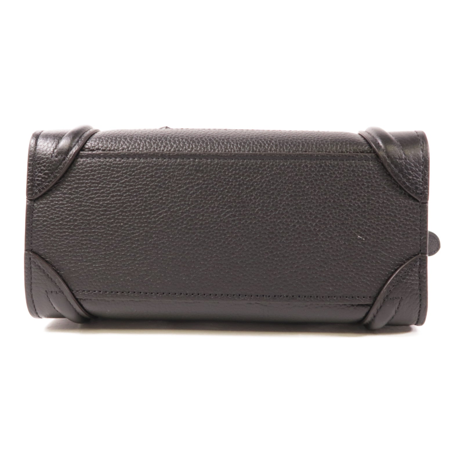 CELINE 牛皮皮革Nano Luggage銀扣手挽肩背兩用袋
