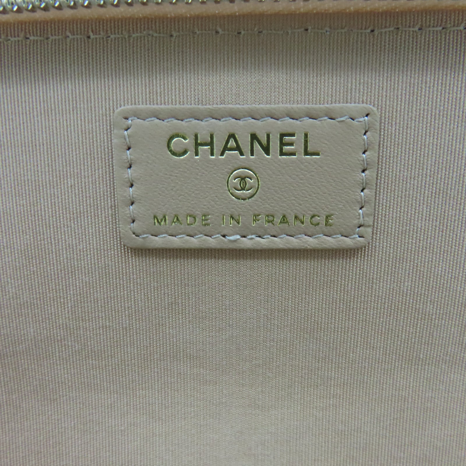 CHANEL 【激減優惠】菱格羊皮皮革Vanity Case金扣鏈帶肩背袋粉色