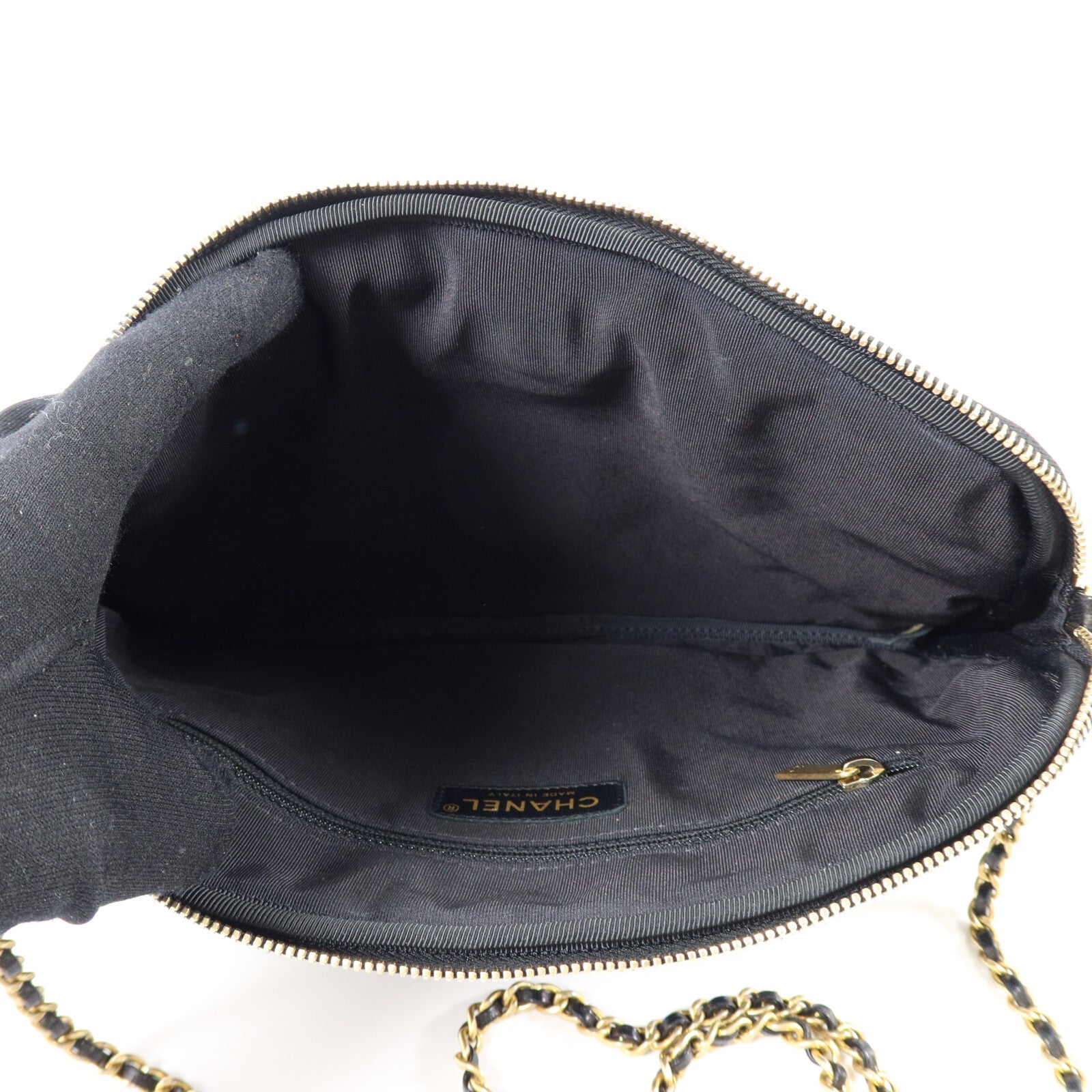 CHANEL 羊皮皮革Girl Jacket Chain Shoulder鏈帶肩背袋