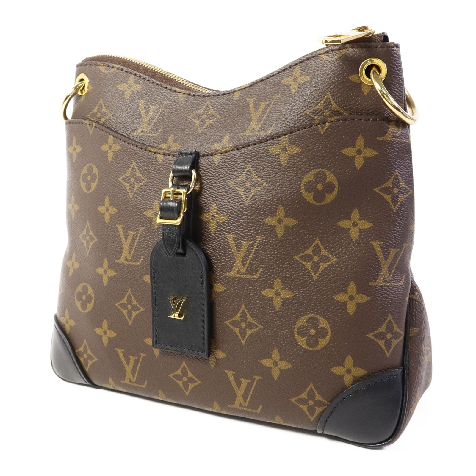 LOUIS VUITTON Monogram Odeon PM金扣肩背袋