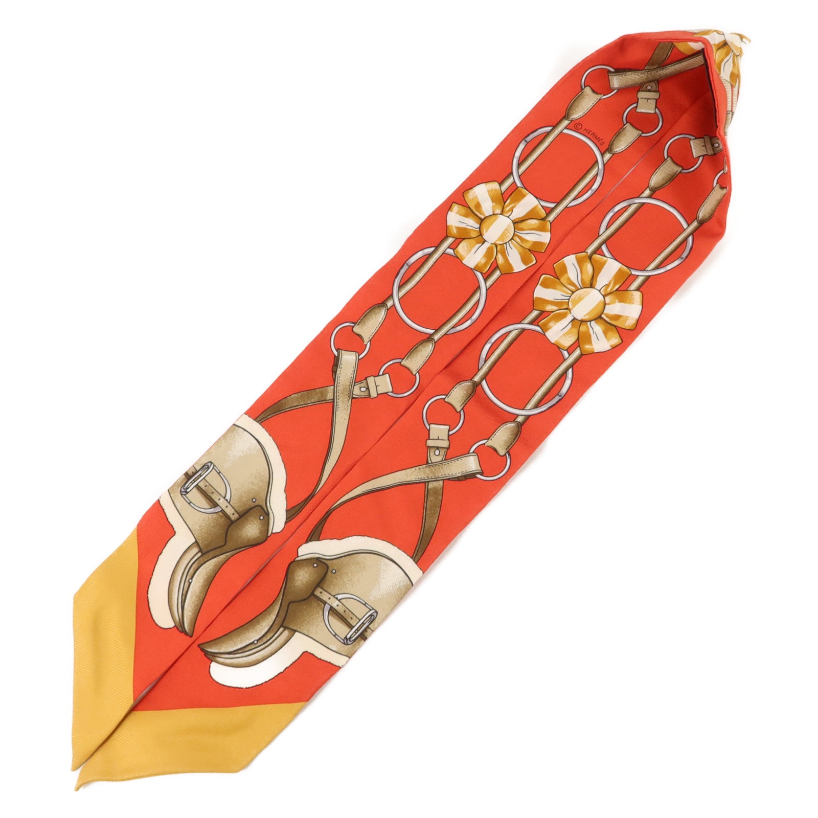 HERMES 絲質Twilly絲巾
