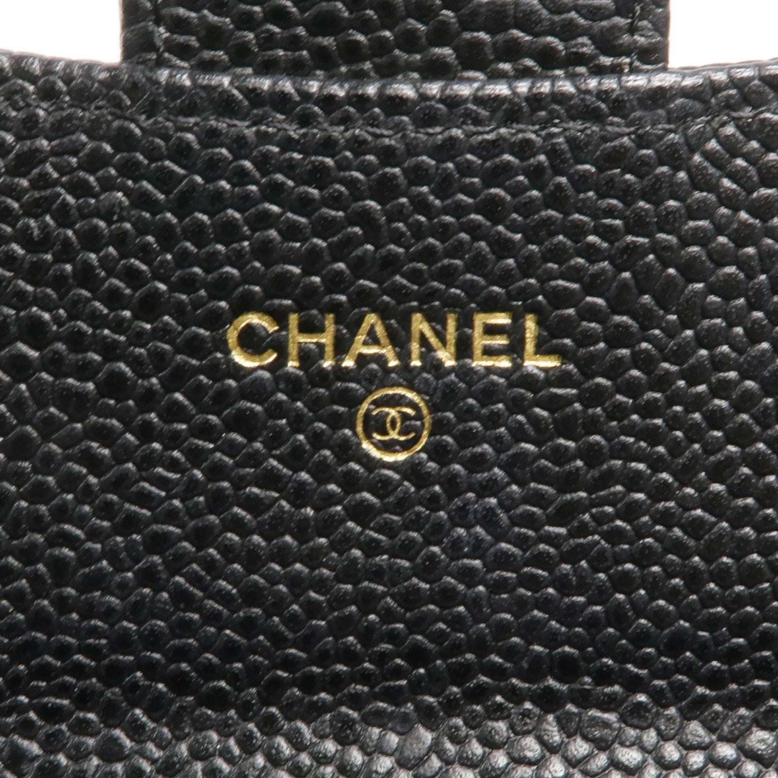 CHANEL 牛皮皮革Long Wallet金扣長錢包