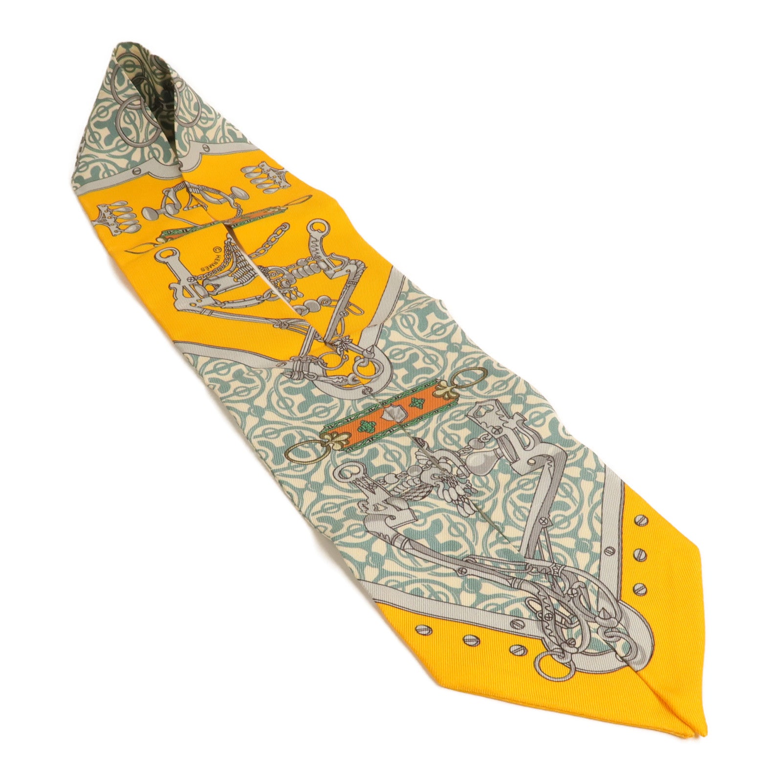 HERMES 絲質Twilly絲巾