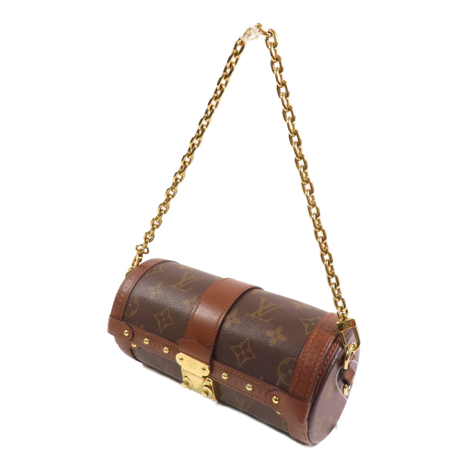 LOUIS VUITTON 【激減優惠】Monogram Papillon Trunk金扣手挽肩背兩用袋