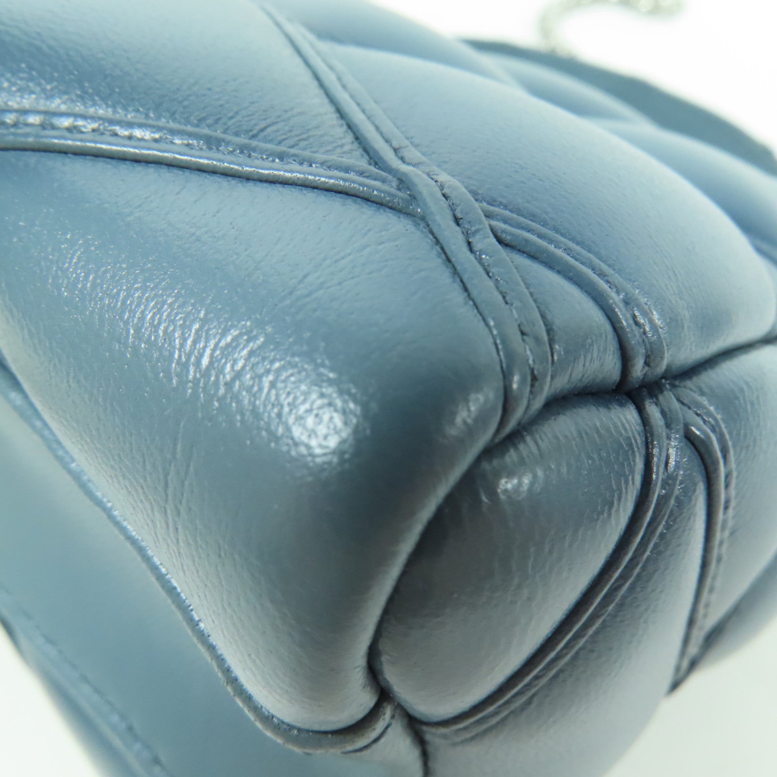 LOUIS VUITTON LV SHW Go-14 PM 2 Way Shoulder Bag M12434 Calfskin Leather Blue