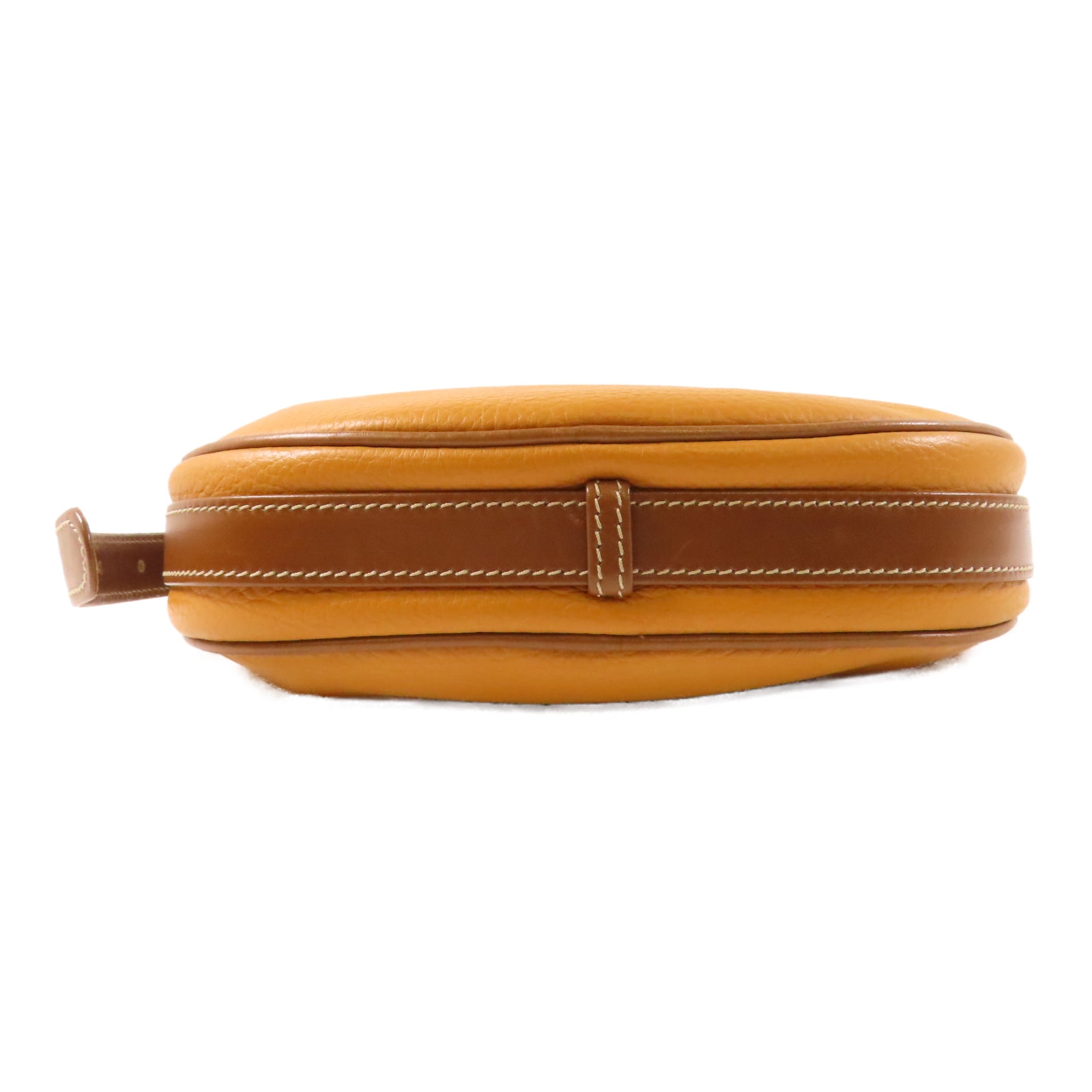 LOEWE 牛皮皮革Vintage Shoulder Bag金扣肩背袋啡色