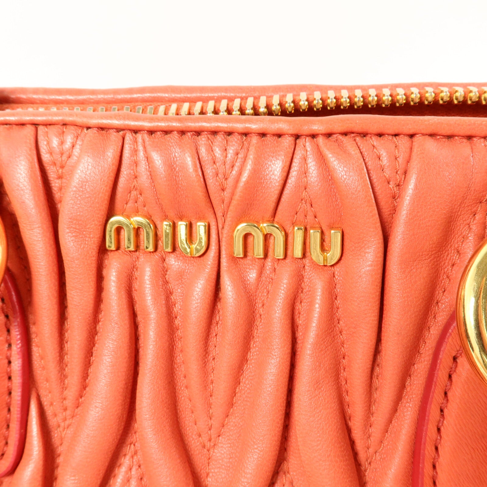 Miu Miu 羊皮皮革2 Way Shoulder Bag手挽肩背兩用袋