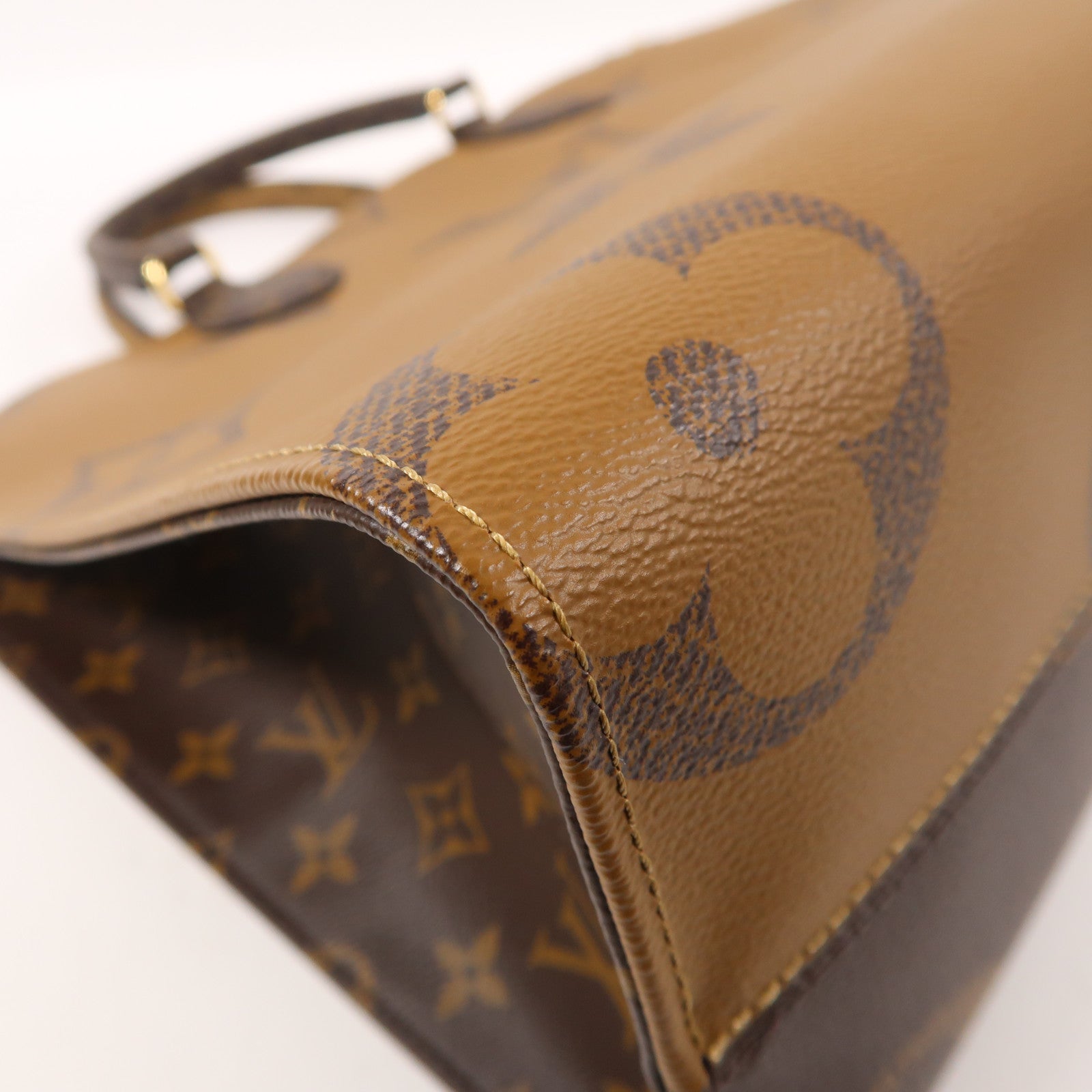LOUIS VUITTON LV GHW On The Go MM 2 Way Bag M45321 Monogram Giant Brown