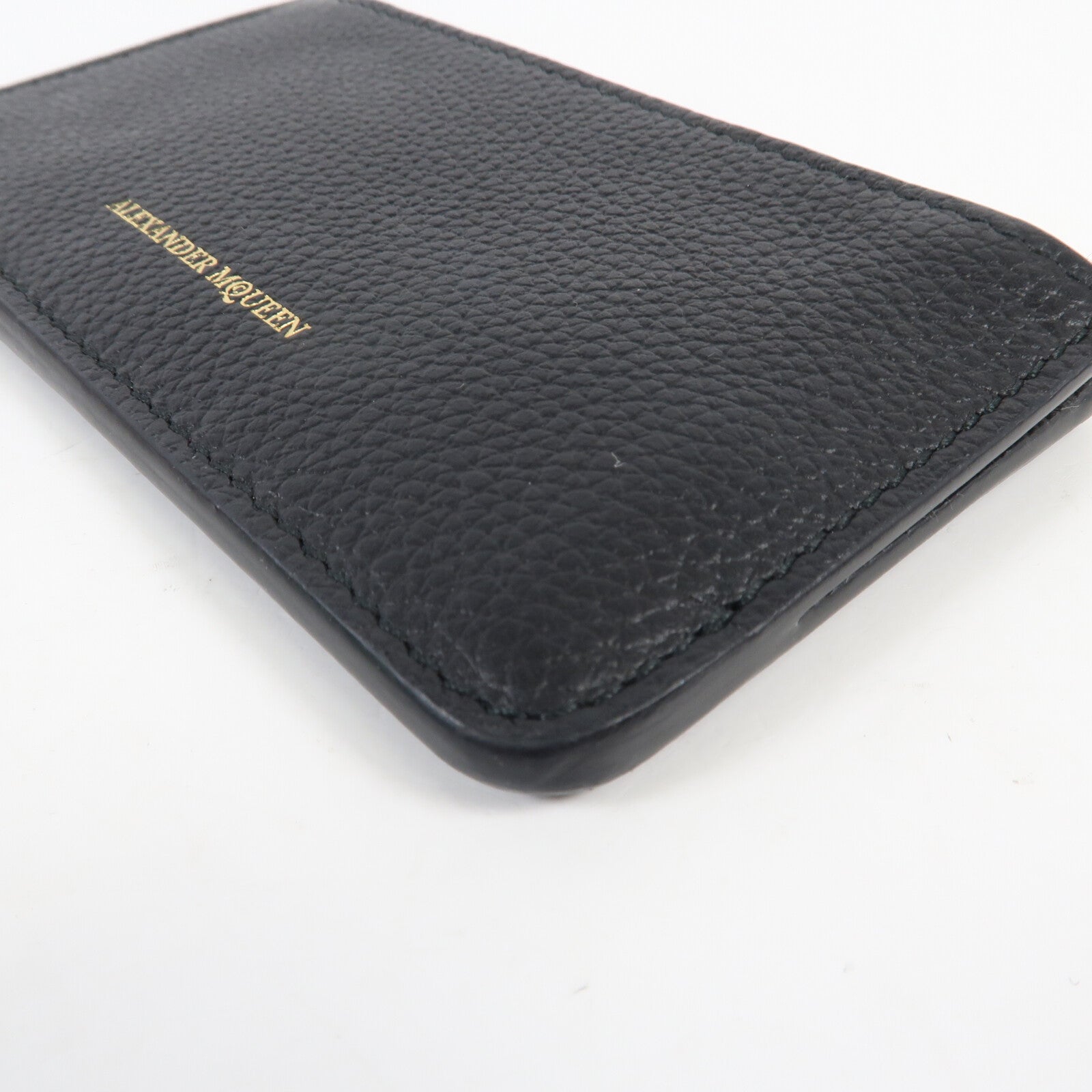 Alexander McQueen 牛皮皮革Card Case金扣卡片套