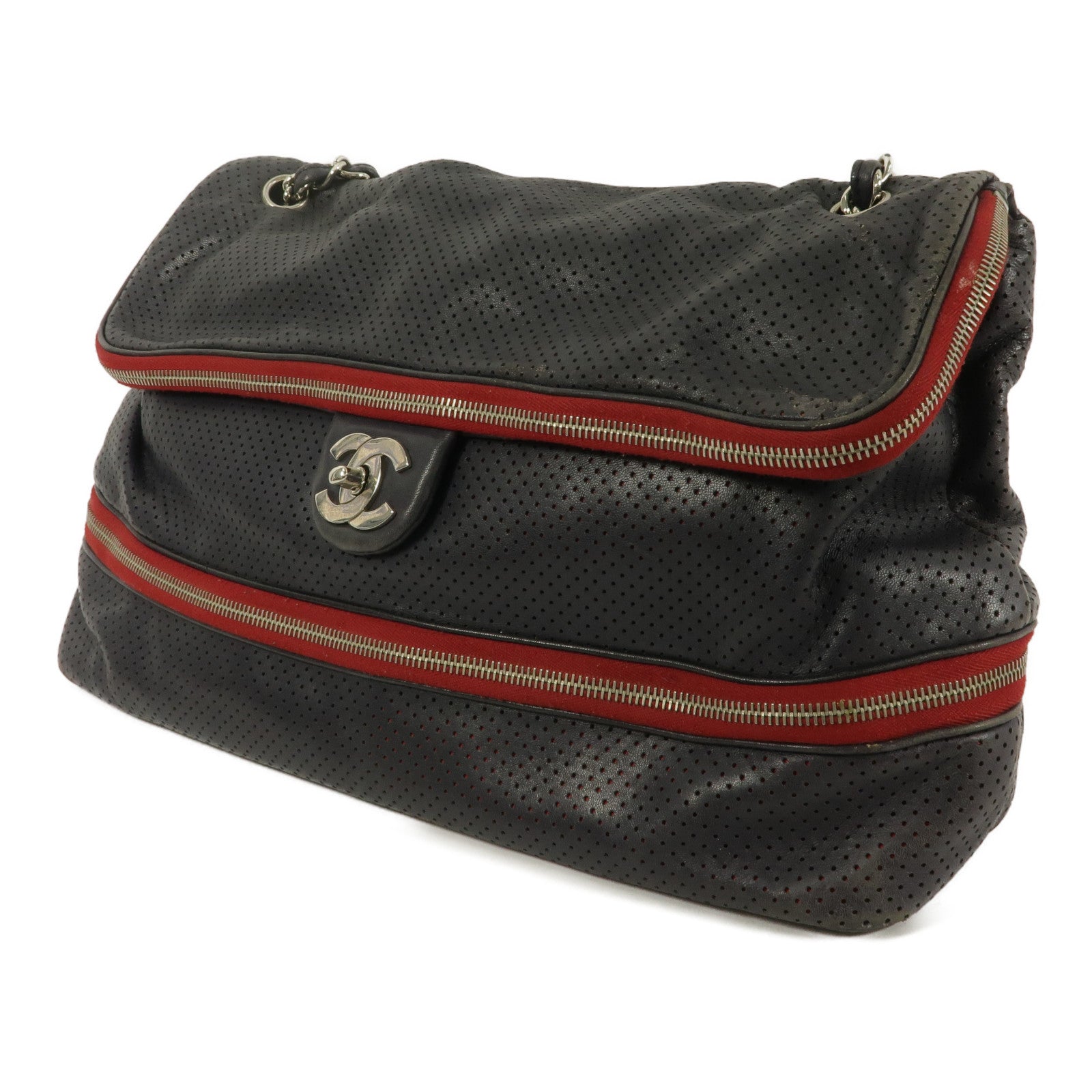 CHANEL 羊皮皮革Shoulder Bag鏈帶肩背袋