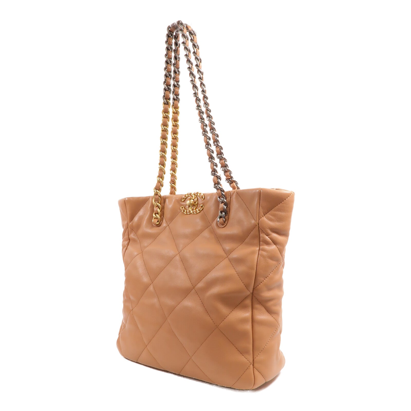 CHANEL 羊皮皮革C19 Tote Bag肩背袋