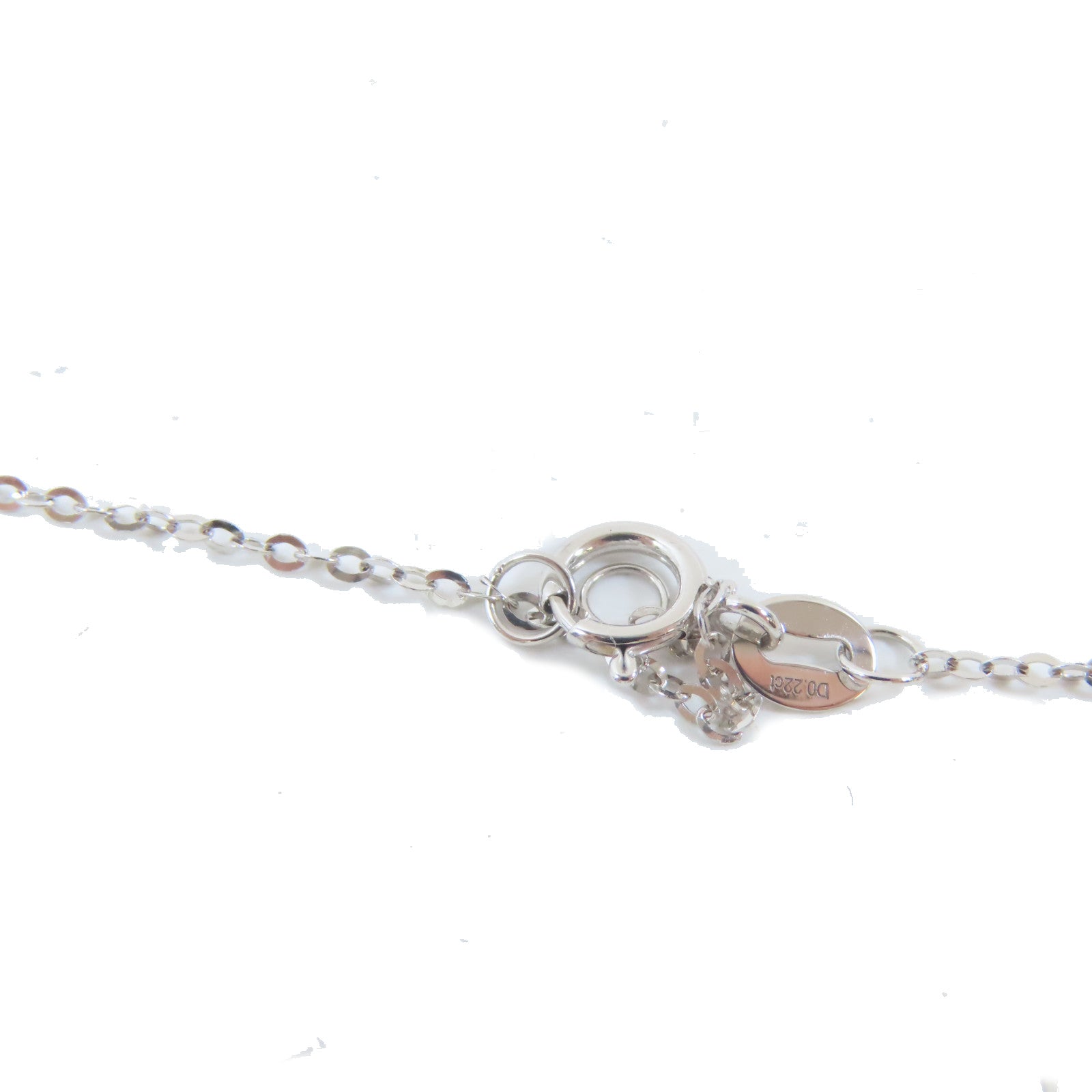 JEWELRY 【激減優惠】18K白金Diamond Pendant Necklace 0.220ct/0.43ct鑽石項鍊#42cm