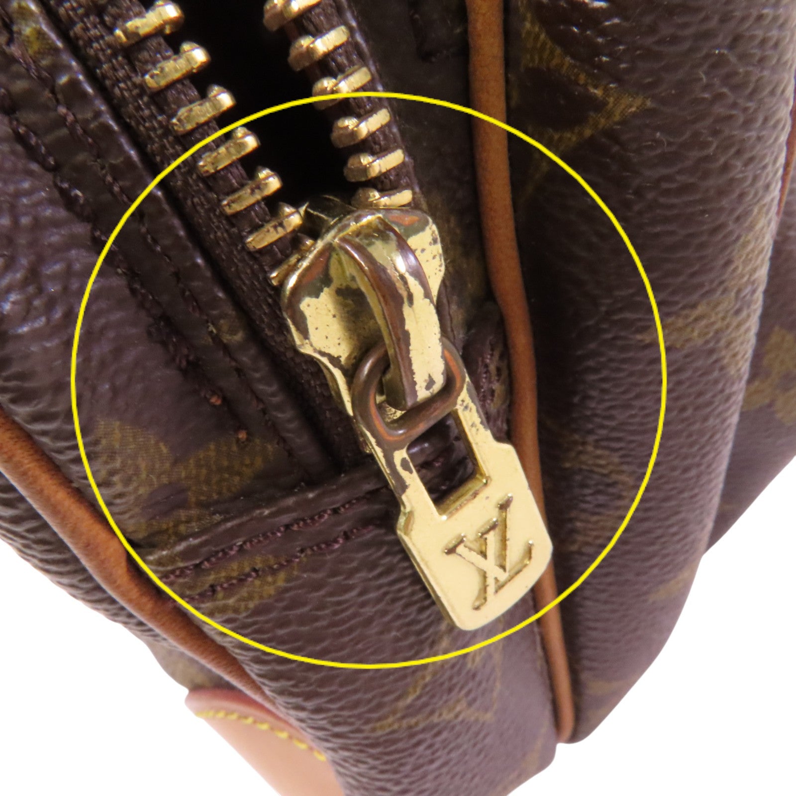 LOUIS VUITTON Monogram Nile金扣肩背袋