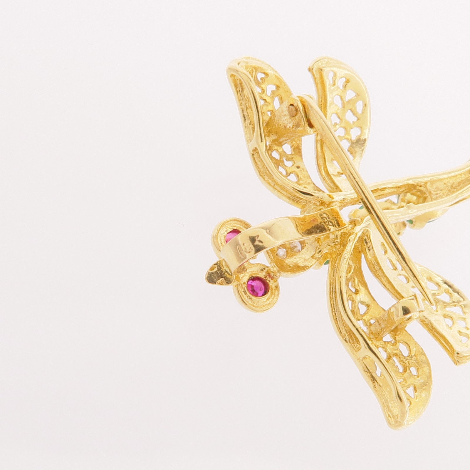 JEWELRY 18K黃金Jade Brooch翡翠胸針