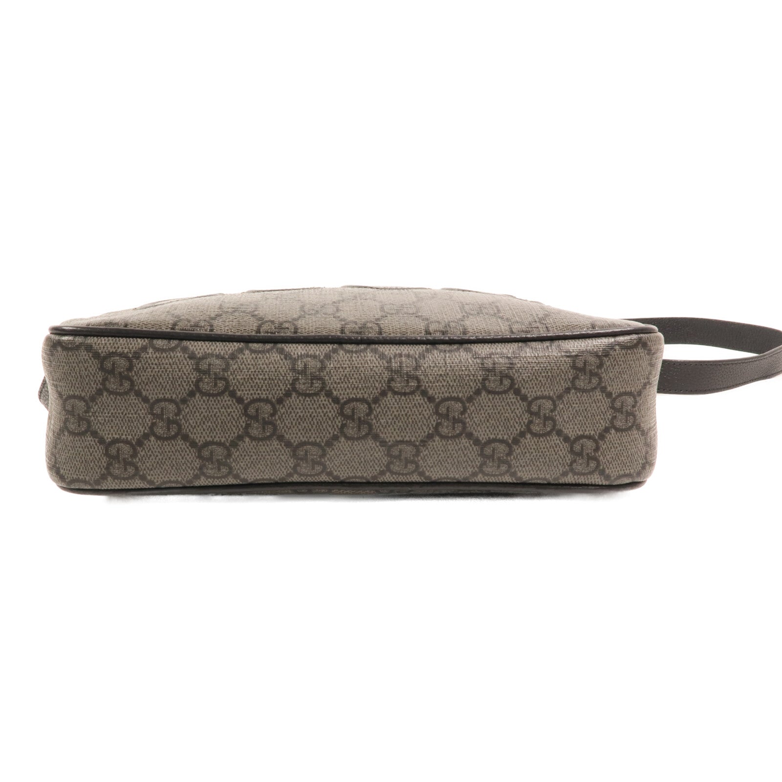 GUCCI 塗層帆布Shoulder Bag銀扣肩背袋