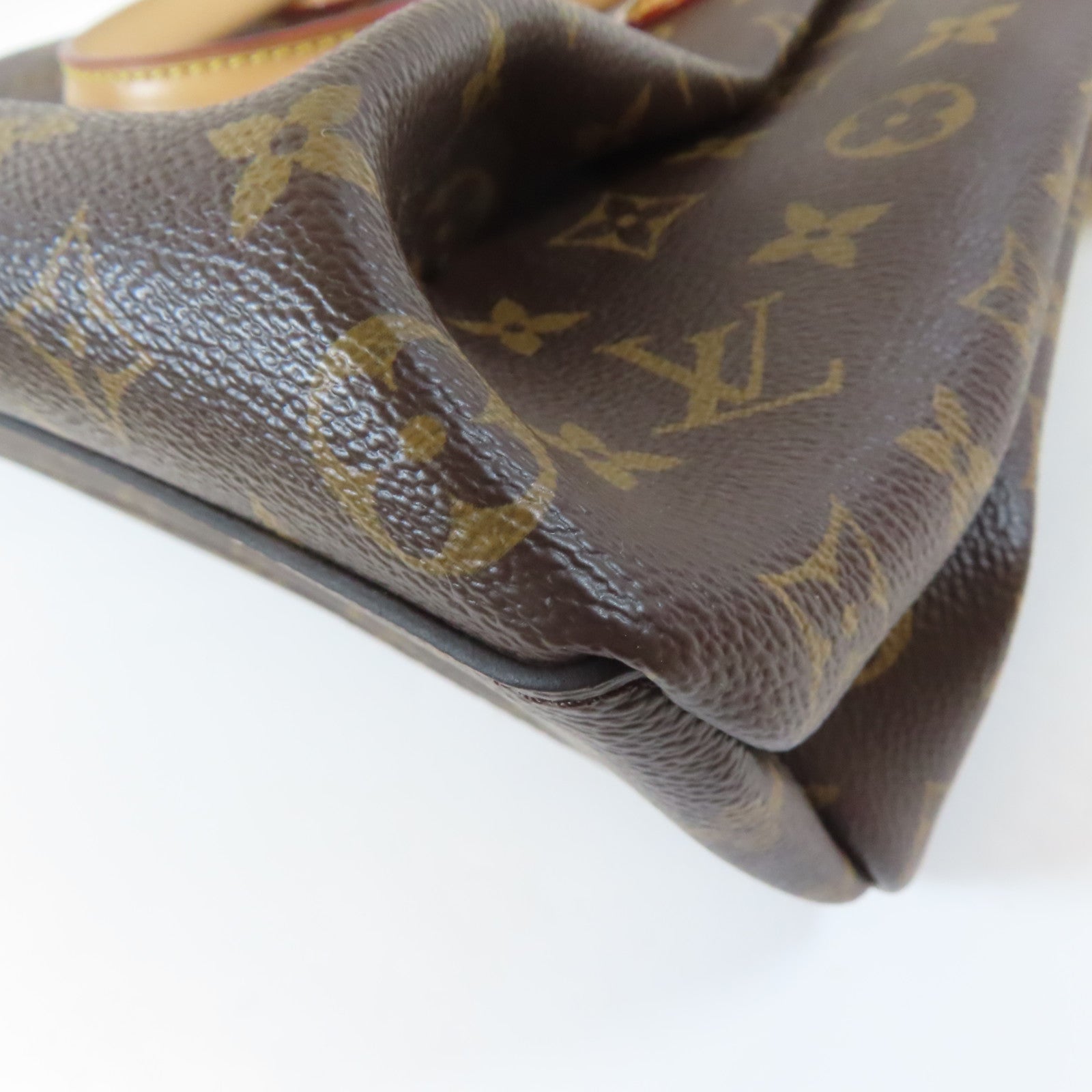 LOUIS VUITTON Monogram Rivoli MM 2 Way Shoulder金扣手挽肩背兩用袋啡色