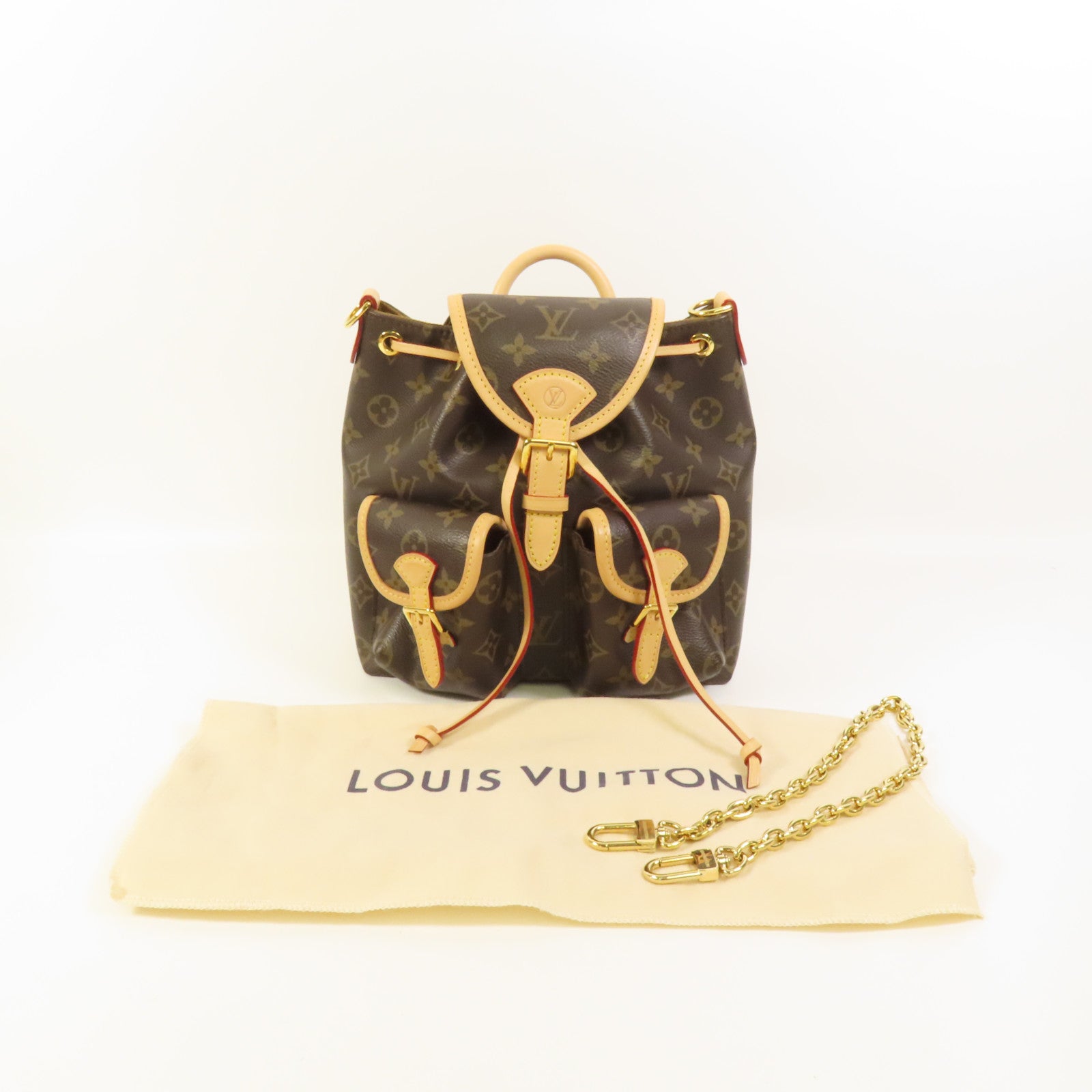 LOUIS VUITTON Monogram Excursion PM金扣背包