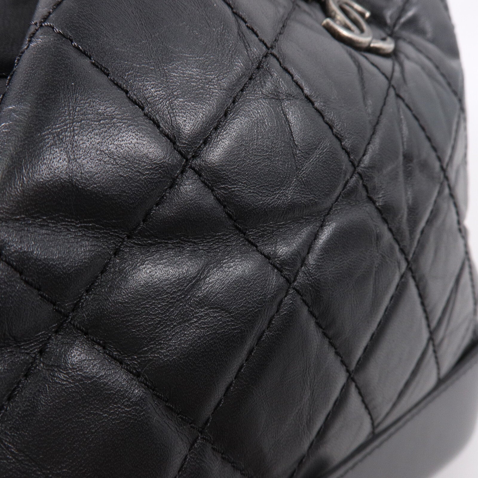 CHANEL 牛皮皮革Grabrielle Backpack鏈帶背包