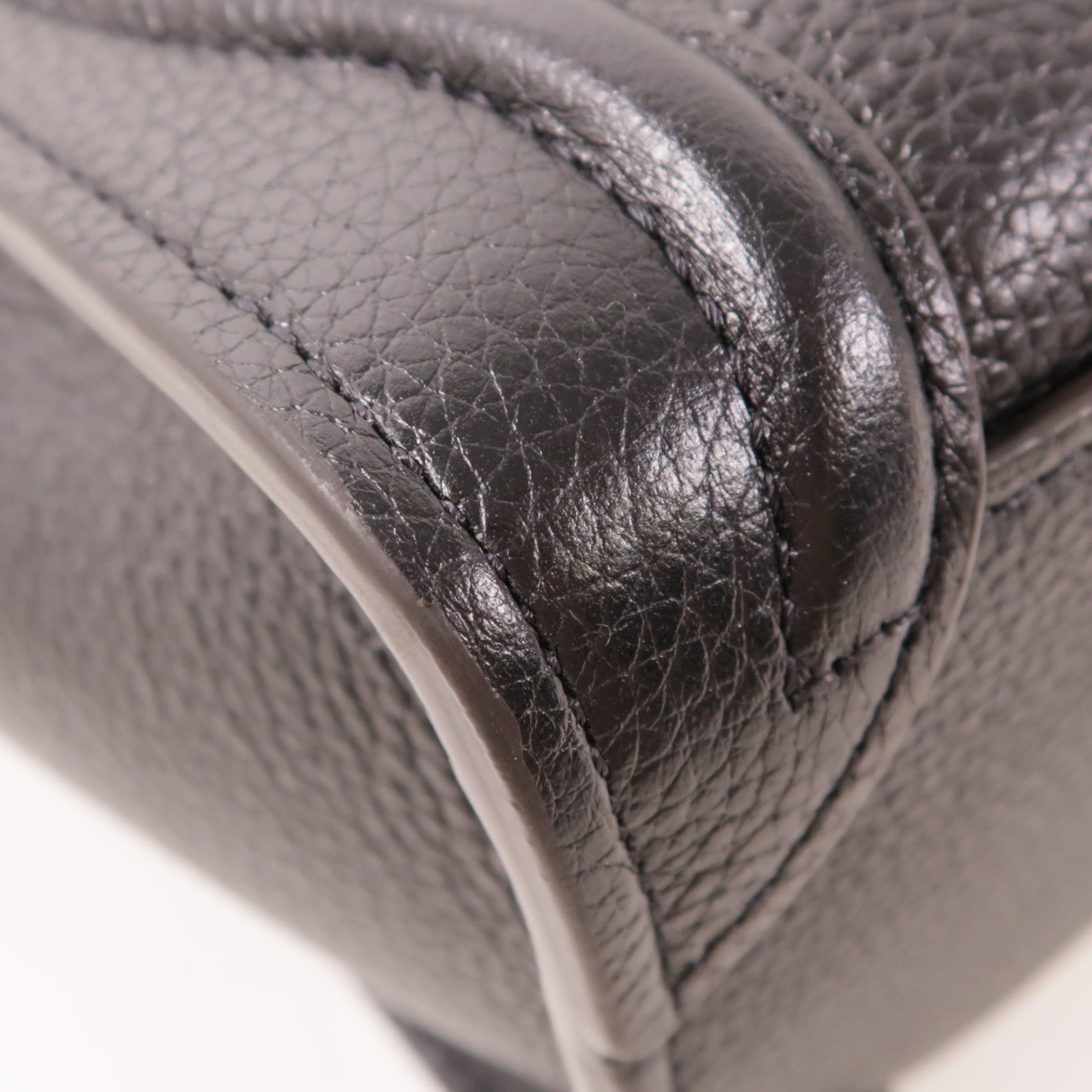 CELINE 牛皮皮革Nano Luggage銀扣手挽肩背兩用袋