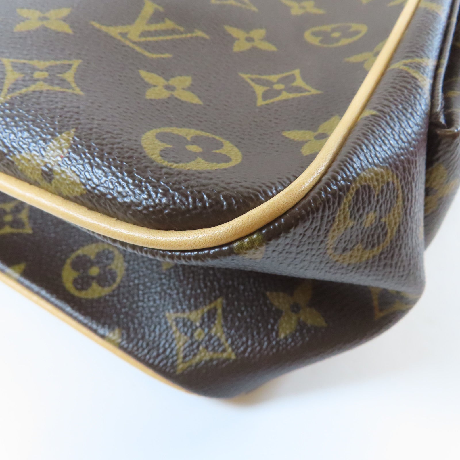 LOUIS VUITTON Monogram Multipli-Cite金扣肩背袋啡色