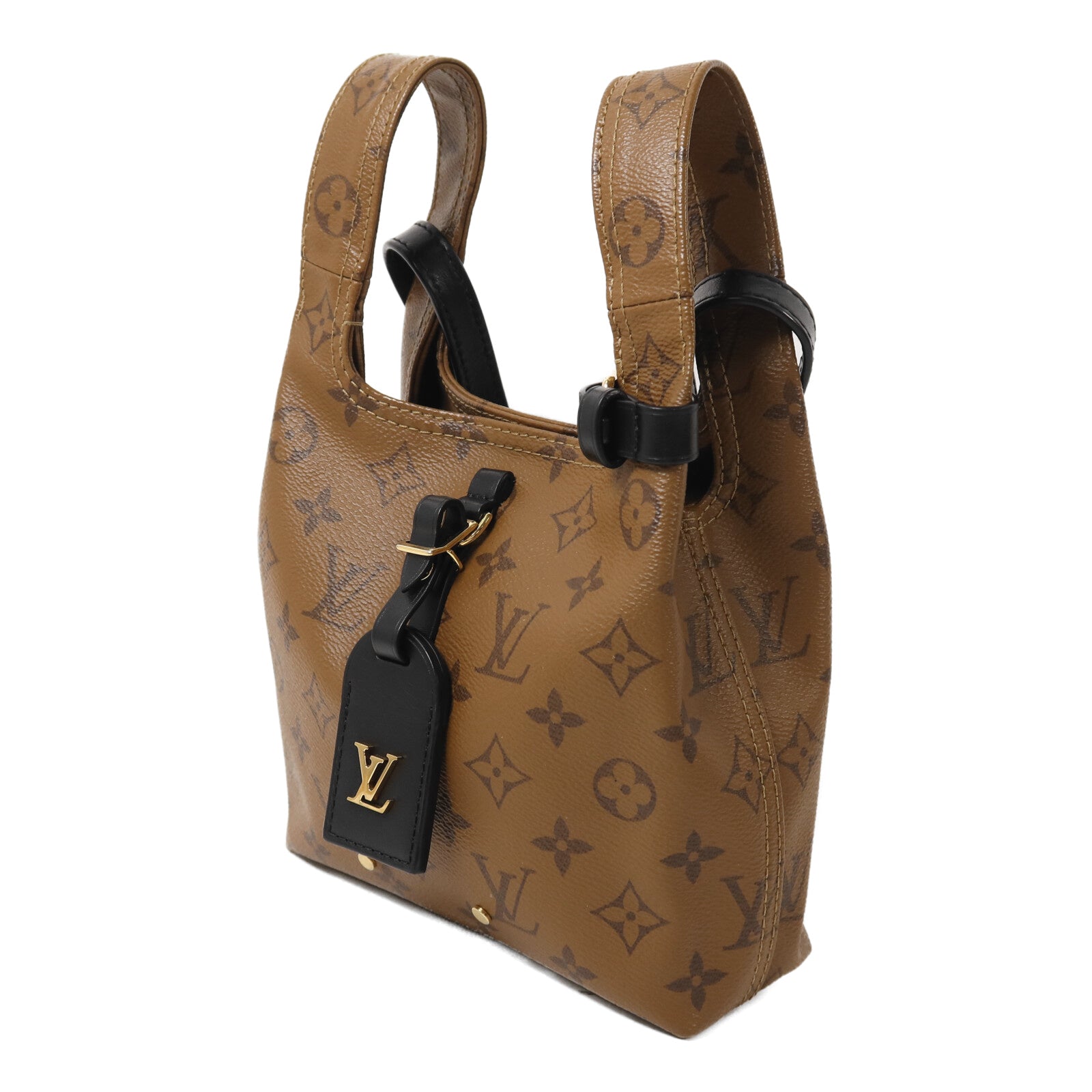LOUIS VUITTON Monogram Reverse Atlantis BB鏈帶手挽肩背兩用袋