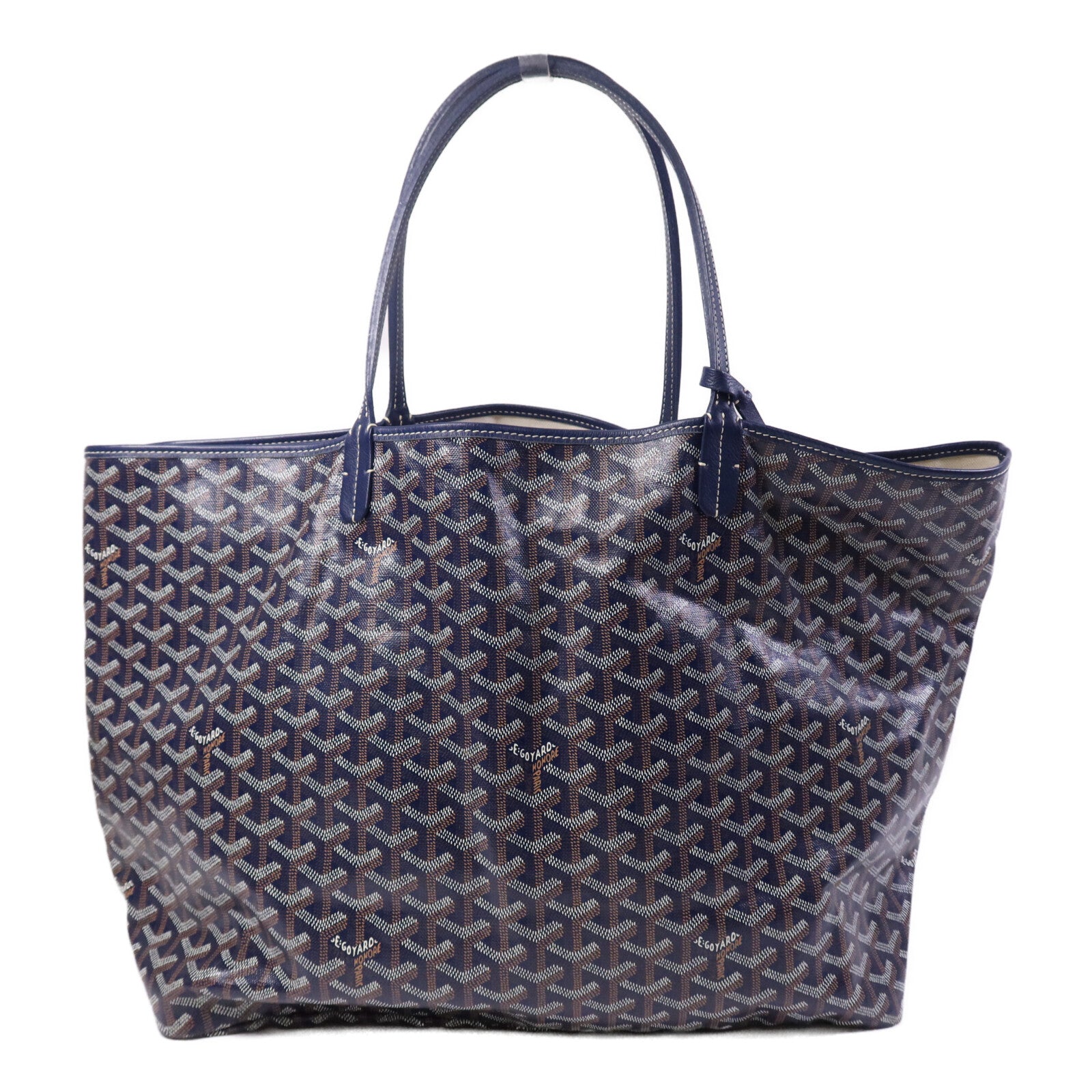 GOYARD 【激減優惠】塗層帆布Saint Louis GM銀扣手挽袋