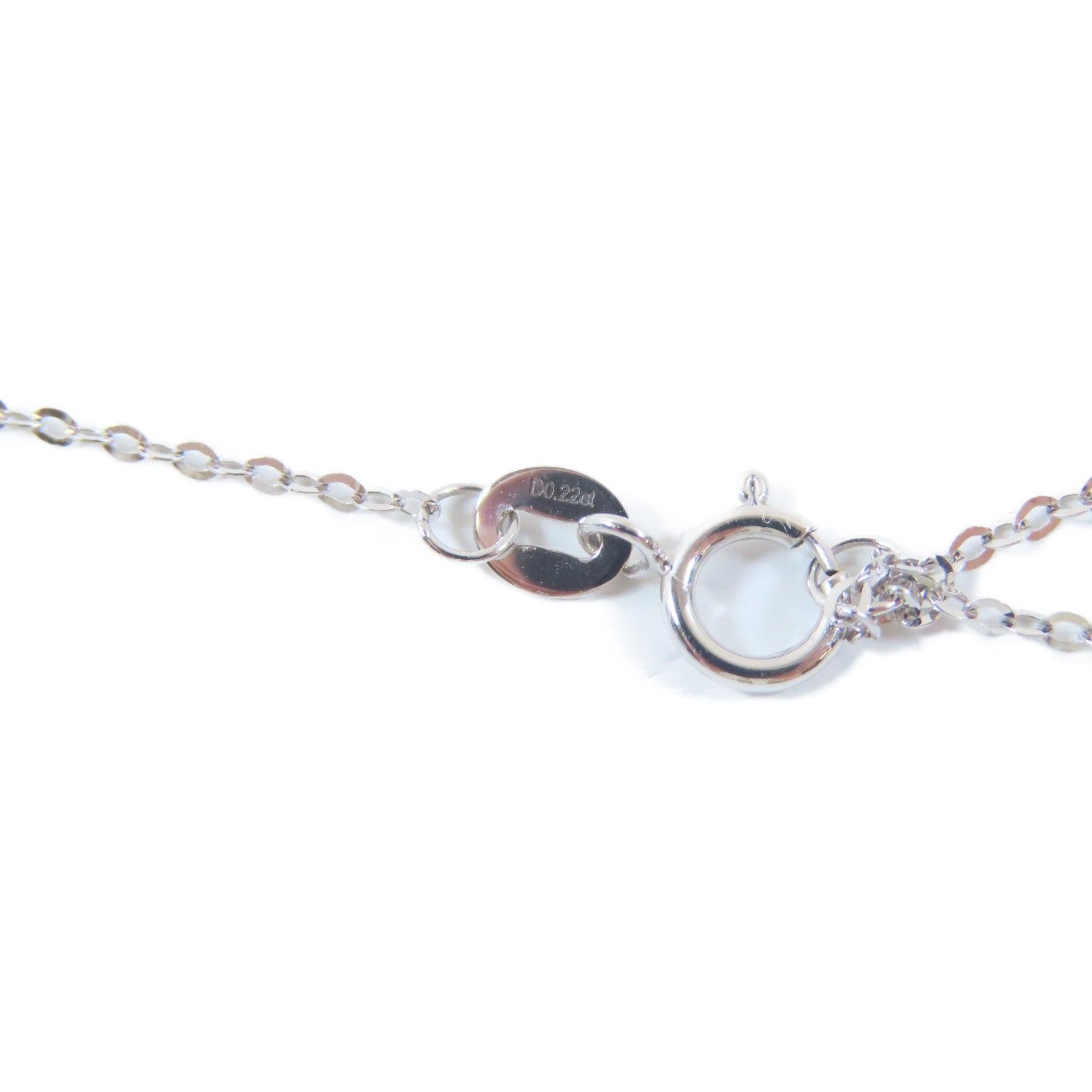 JEWELRY 【激減優惠】18K白金Diamond Pendant Necklace 0.220ct/0.43ct鑽石項鍊#42cm