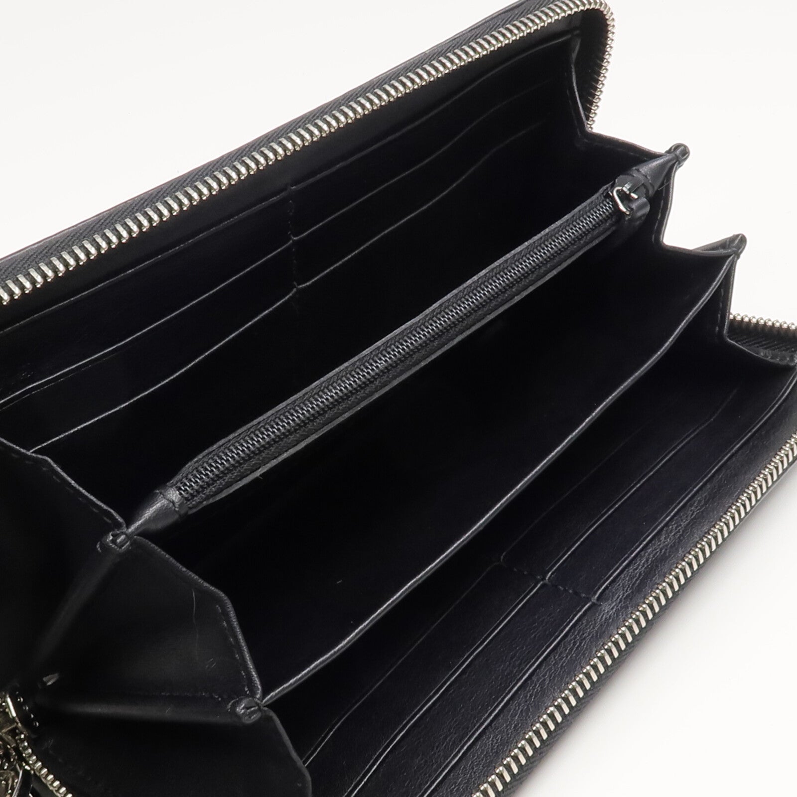 GUCCI 牛皮皮革Zipper Long Wallet銀扣長錢包
