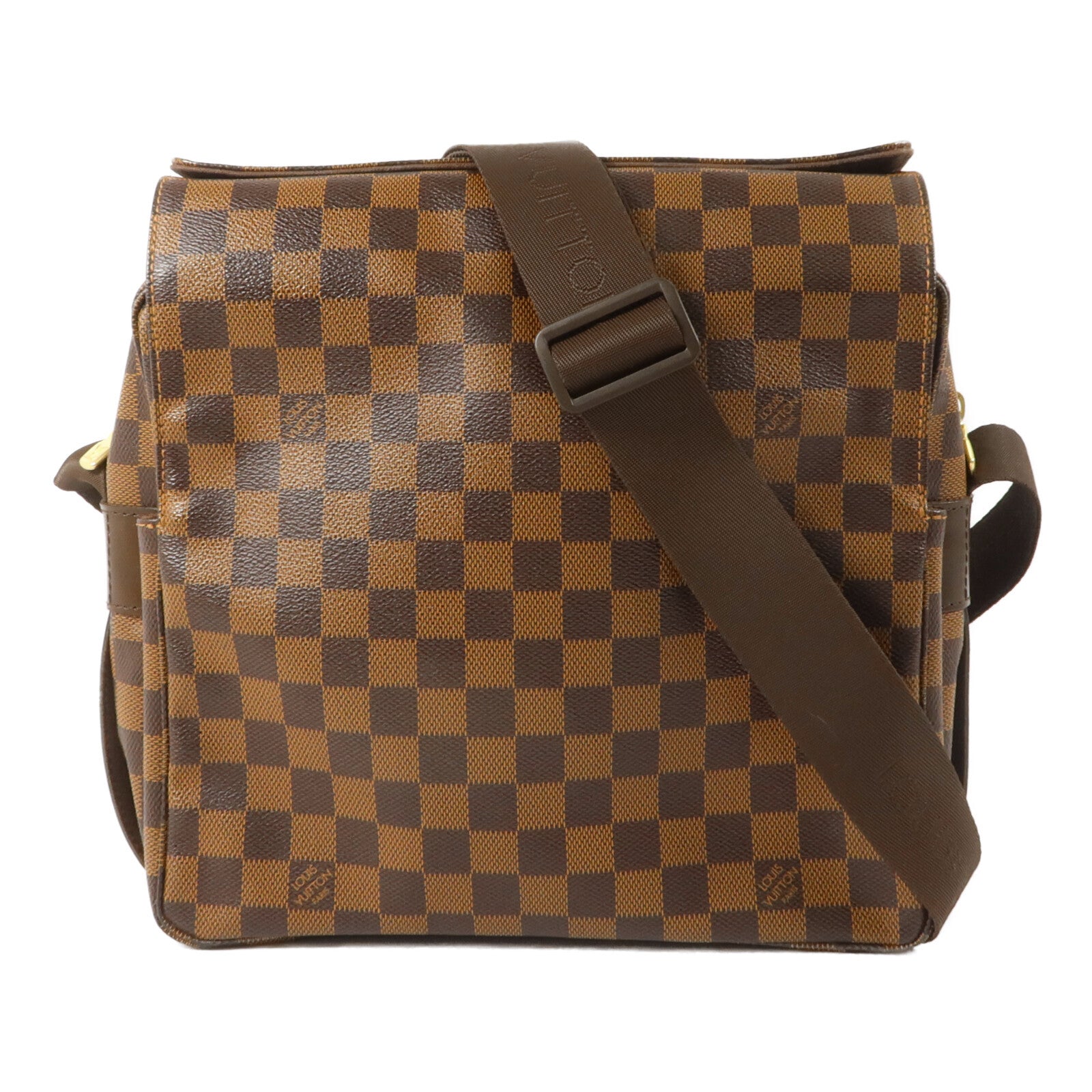 LOUIS VUITTON Damier Naviglio金扣肩背袋