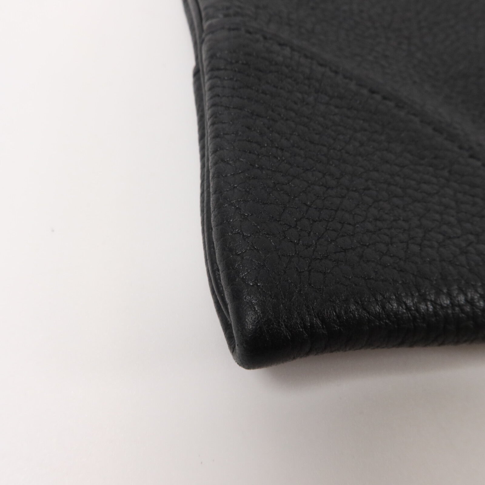 HERMES Clemence皮革Silky City肩背袋Noir
