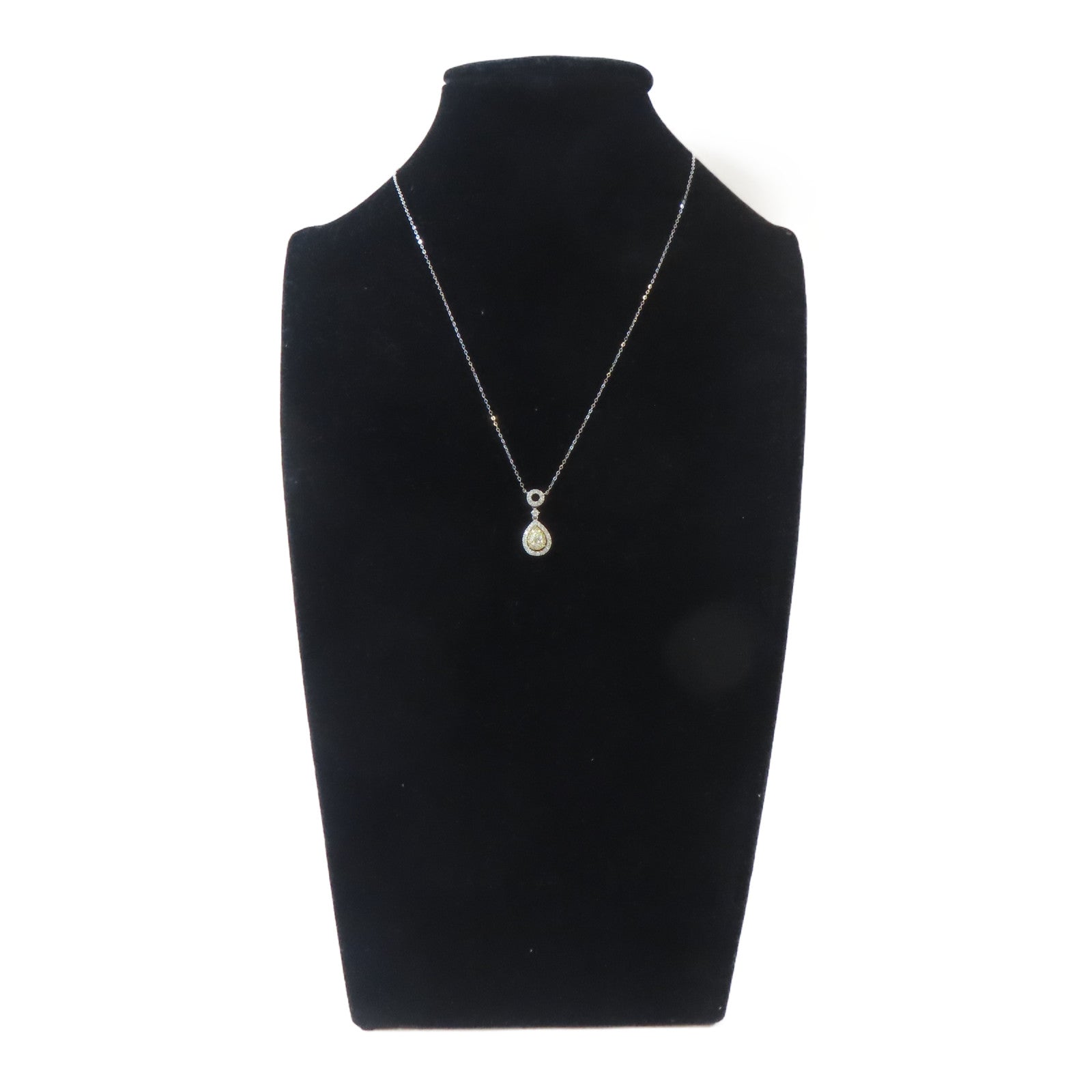 JEWELRY 【激減優惠】18K白金Diamond Pendant Necklace 0.220ct/0.43ct鑽石項鍊#42cm