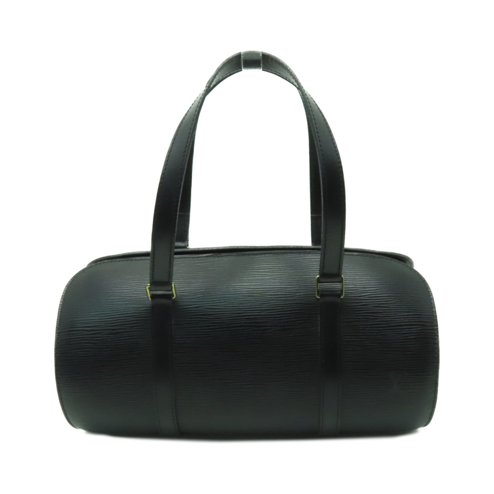 LOUIS VUITTON 【激減優惠】Epi Soufflot金扣手挽袋黒色