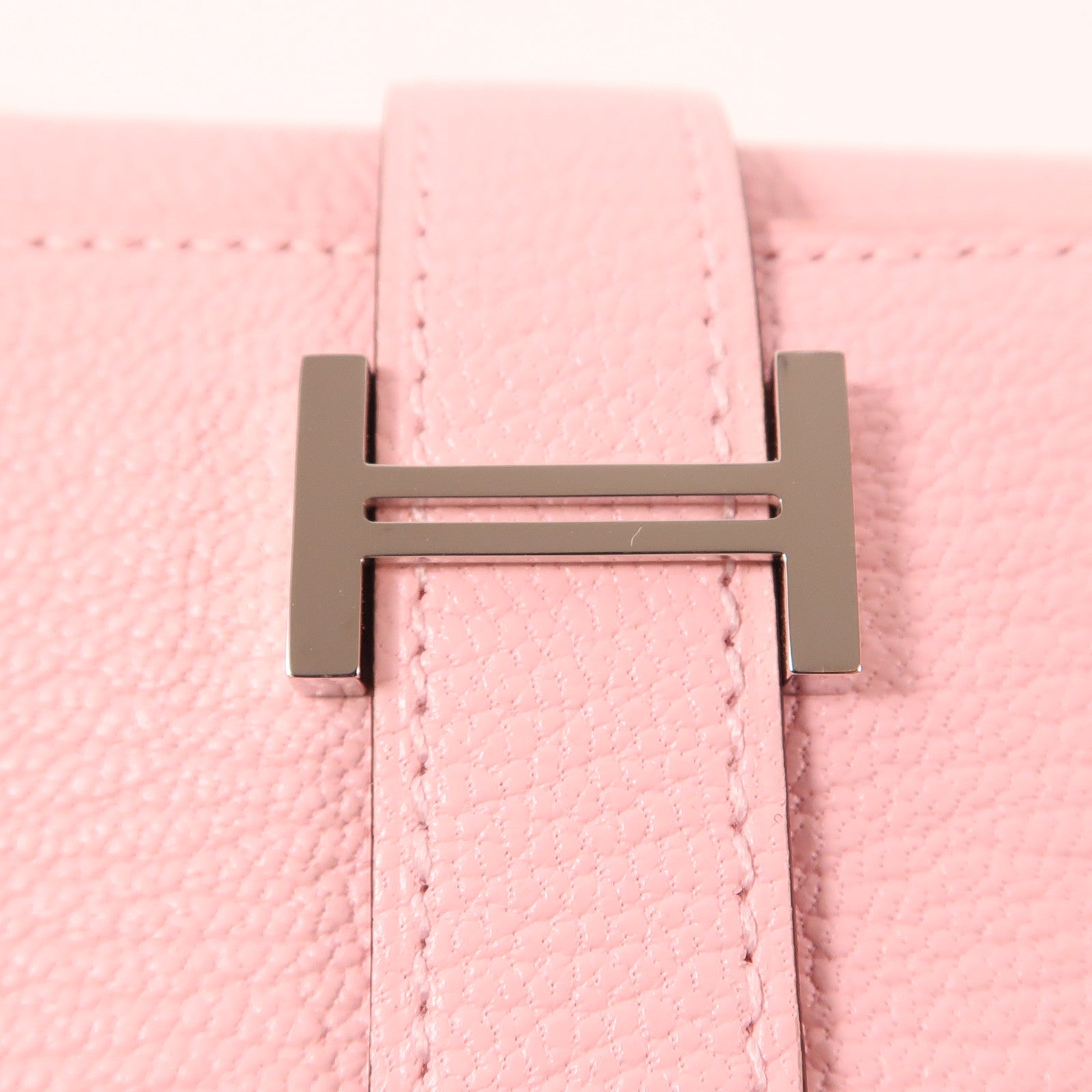 HERMES Evercolor皮革Bearn Wallet銀扣錢包