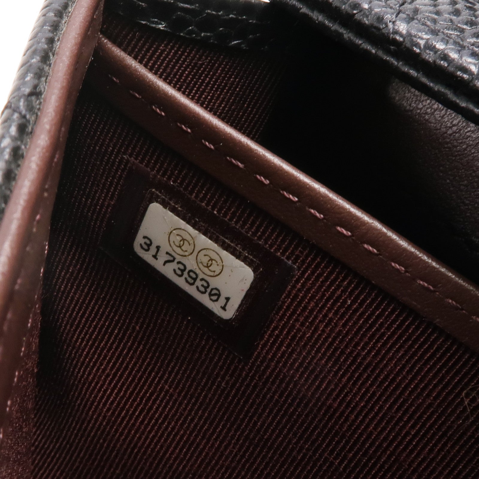 CHANEL 牛皮皮革Long Wallet金扣長錢包