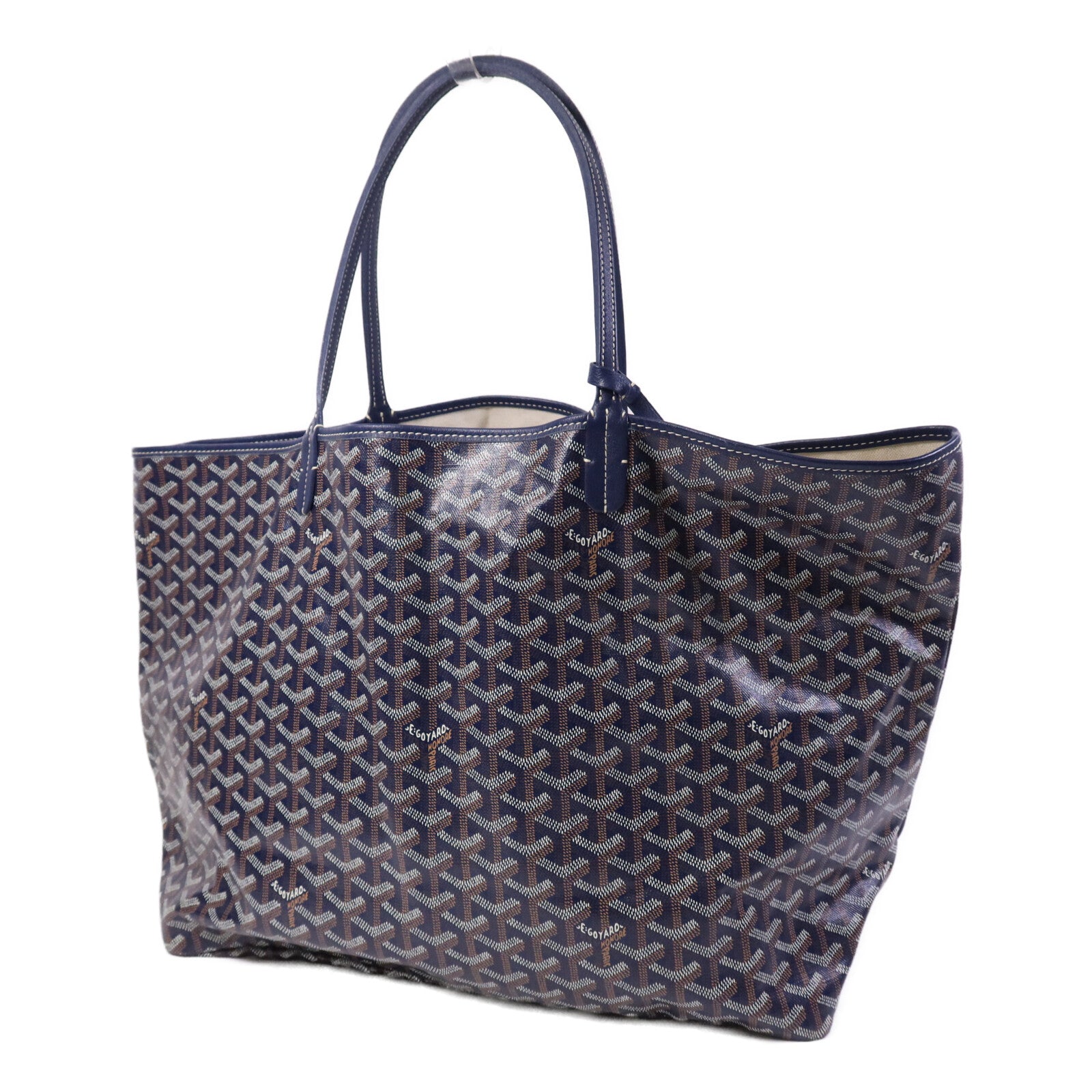 GOYARD 【激減優惠】塗層帆布Saint Louis GM銀扣手挽袋