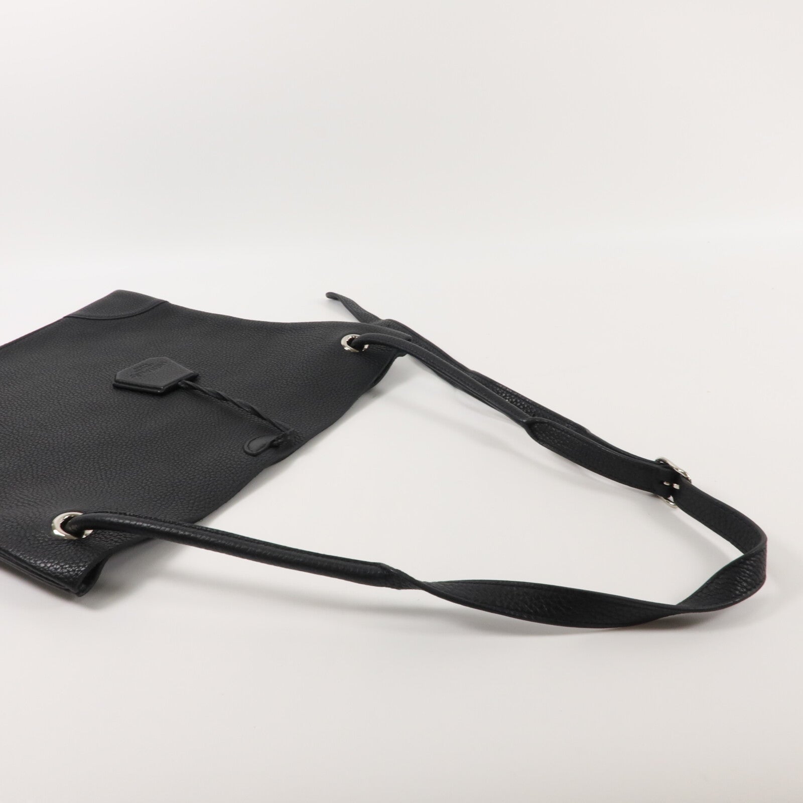 HERMES Clemence皮革Silky City肩背袋Noir