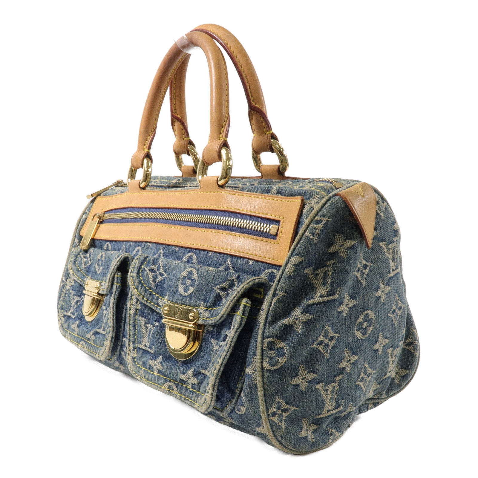 LOUIS VUITTON Monogram Denim Neo Speedy手挽袋