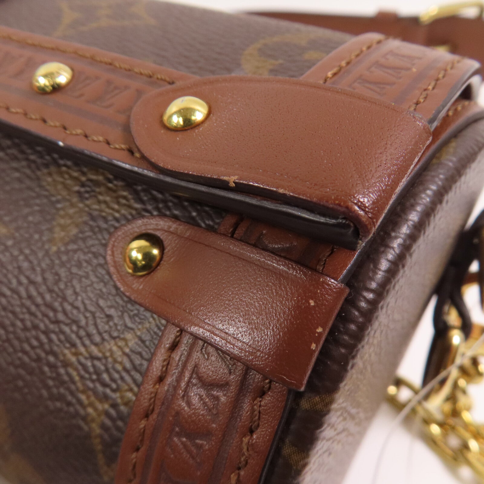 LOUIS VUITTON 【激減優惠】Monogram Papillon Trunk金扣手挽肩背兩用袋