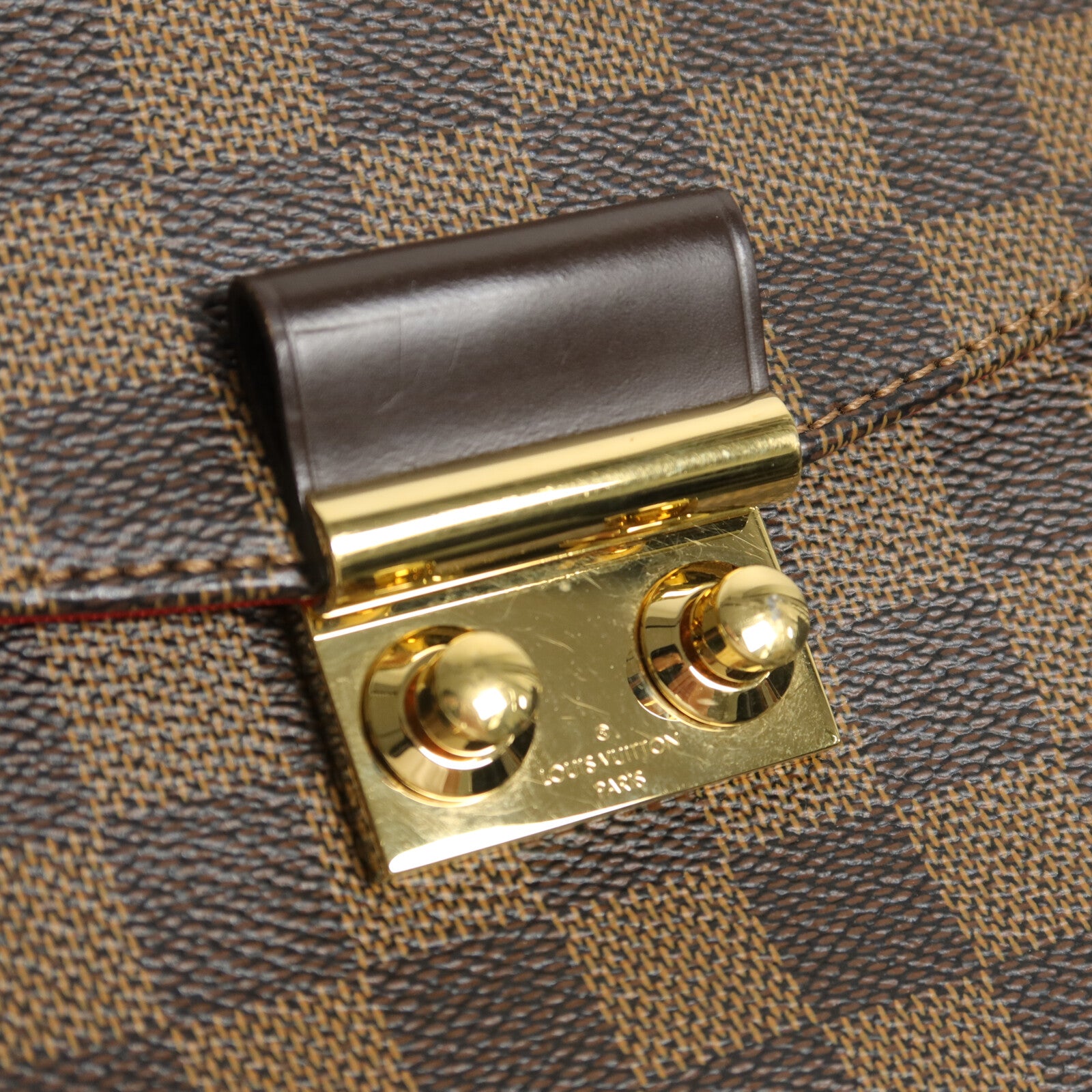 LOUIS VUITTON Damier Croisette手挽肩背兩用袋