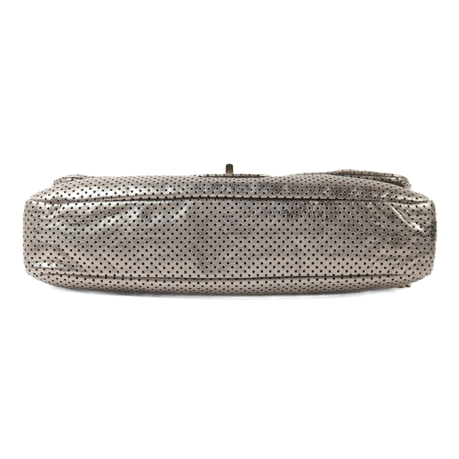 CHANEL 牛皮皮革2.55 Drill Flap Bag鏈帶肩背袋
