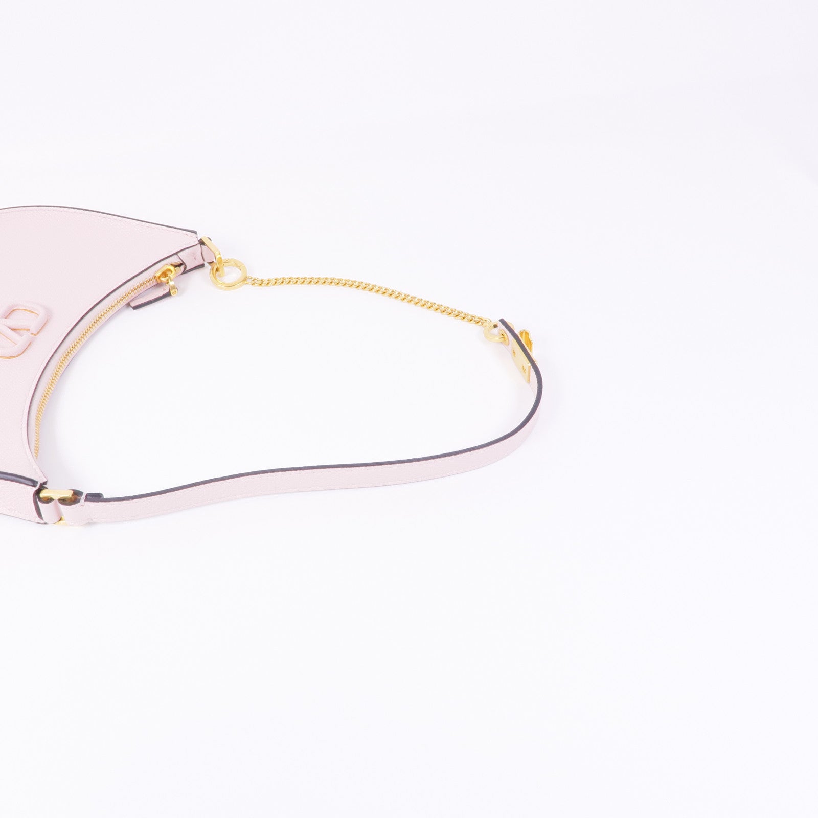 Valentino 皮革VLogo Signature Hobo Bag金扣肩背袋