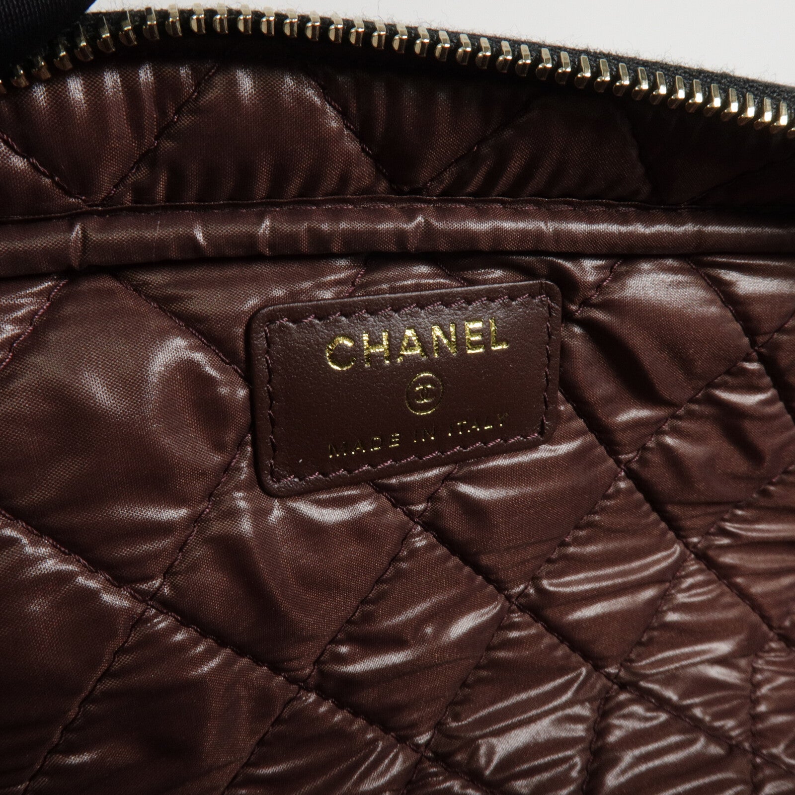 CHANEL 牛皮皮革Zip Pouch手拿包