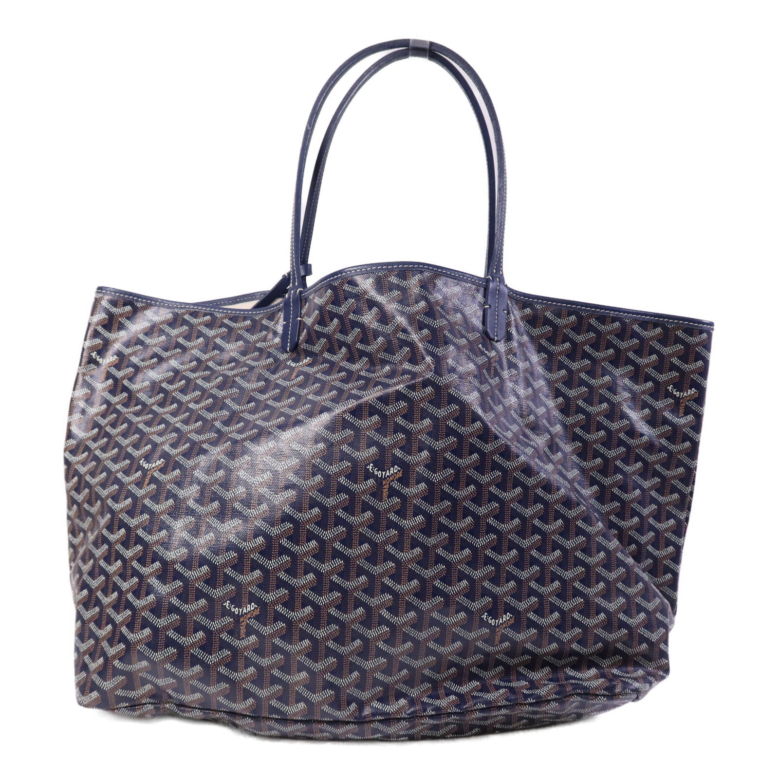 GOYARD 【激減優惠】塗層帆布Saint Louis GM銀扣手挽袋